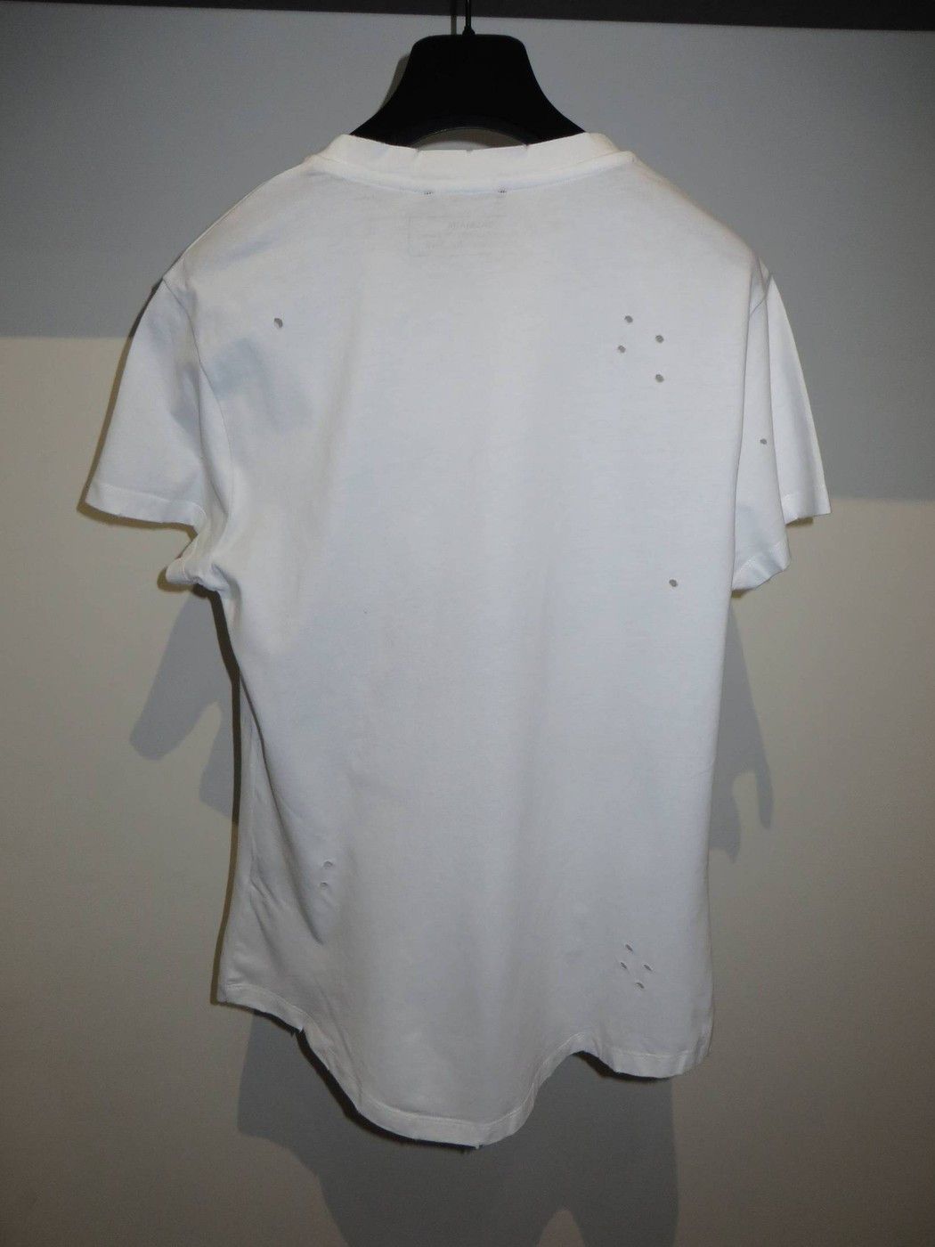 Balmain Logo flock print destroyed t-shirt Size US XS / EU 42 / 0 - 8 Thumbnail