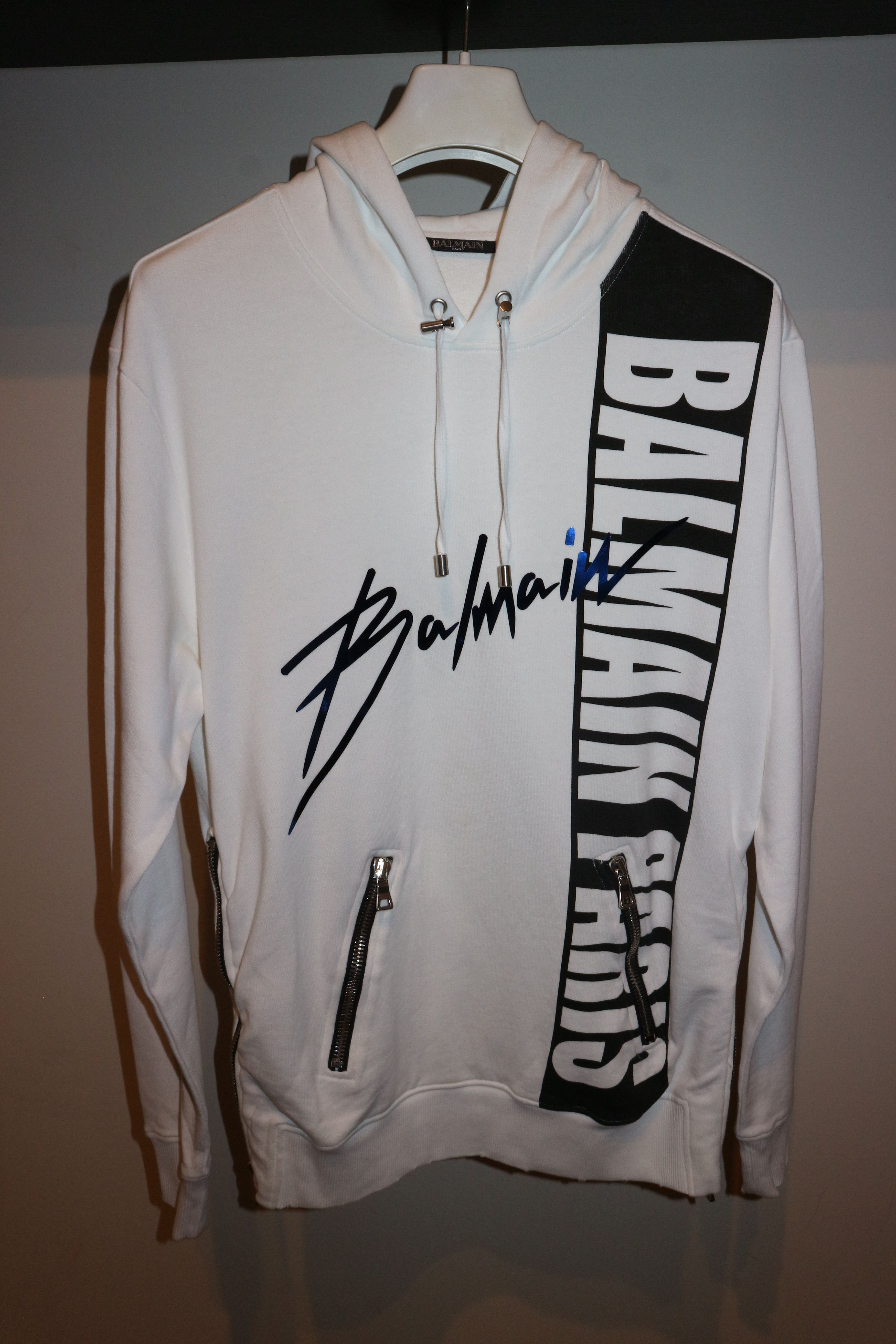 Balmain Logo print hoodie Size US S / EU 44-46 / 1 - 1 Thumbnail