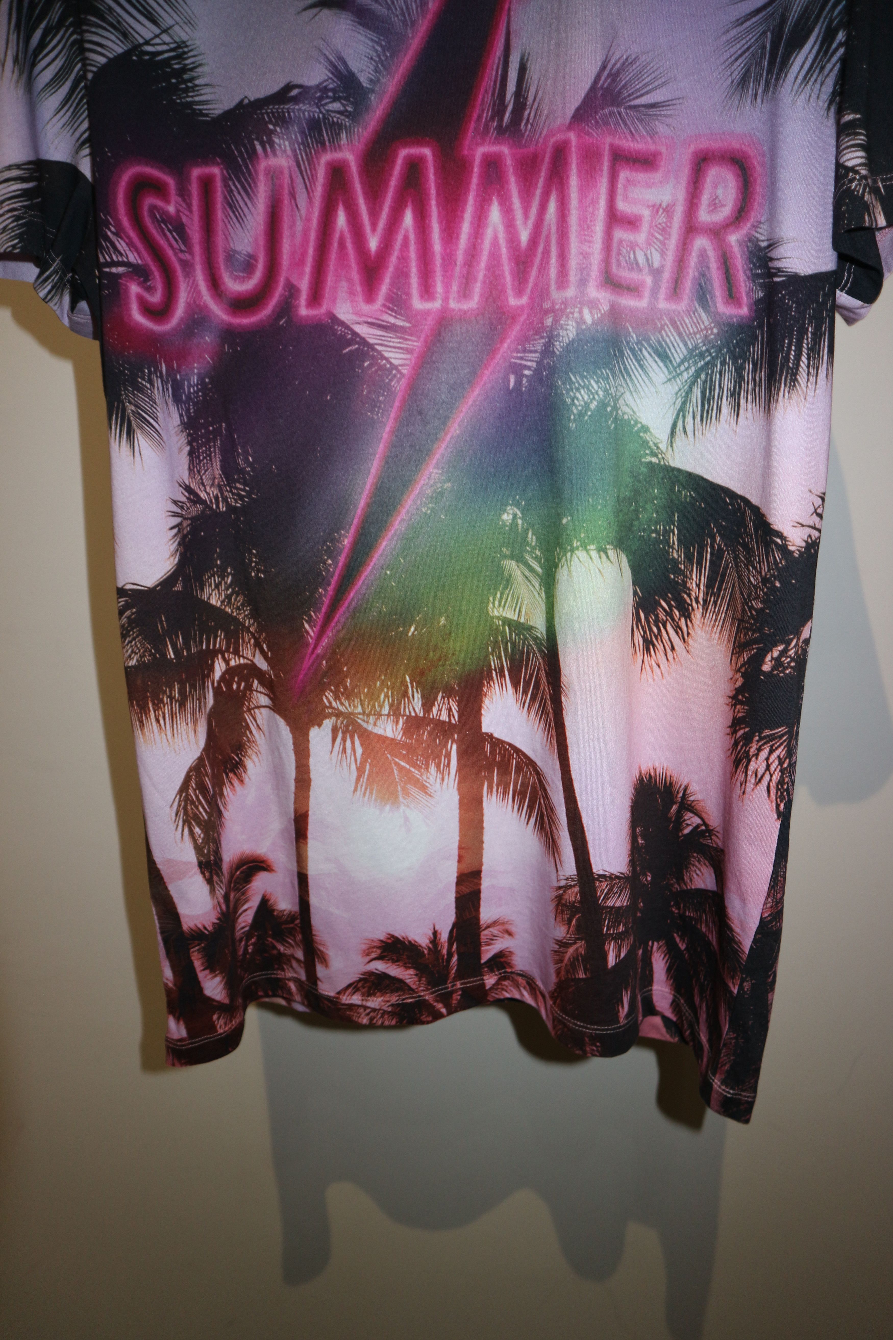 Balmain Palm print 'summer' t-shirt Size US M / EU 48-50 / 2 - 5 Thumbnail