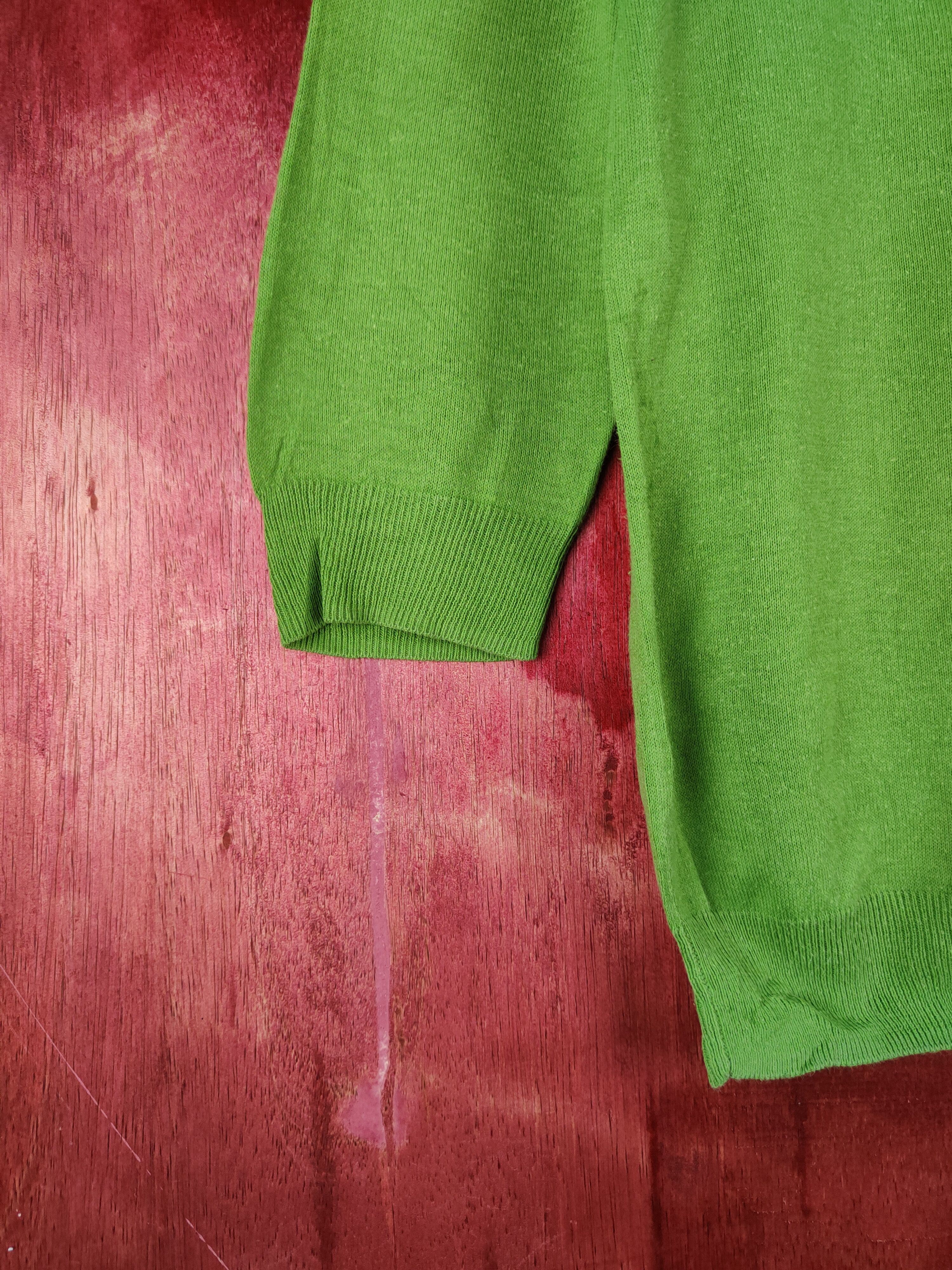 Japanese Brand × Uniqlo Uniqlo Green knitwear plain Cardigan #S952 Size M / US 6-8 / IT 42-44 - 4 Thumbnail