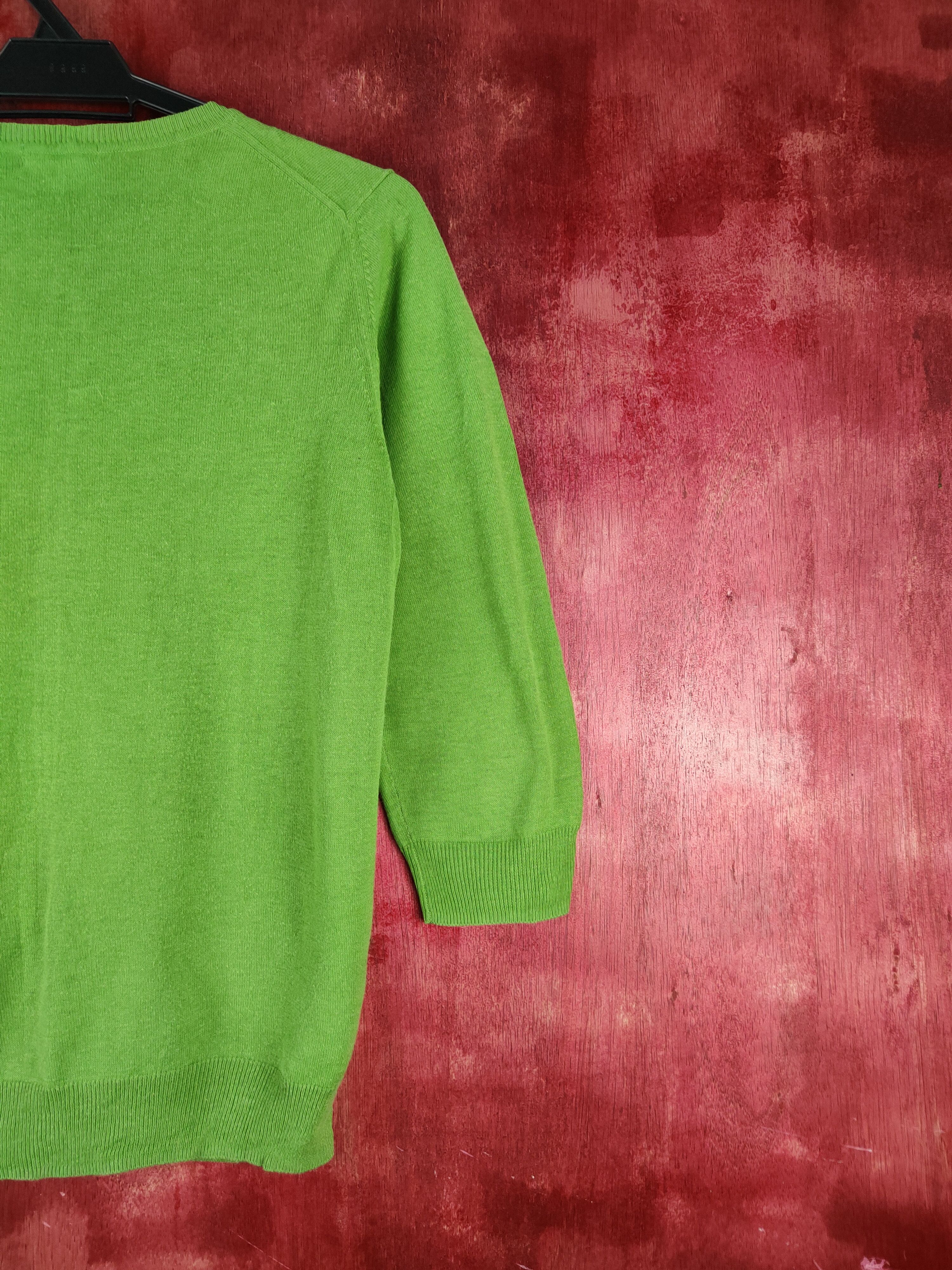 Japanese Brand × Uniqlo Uniqlo Green knitwear plain Cardigan #S952 Size M / US 6-8 / IT 42-44 - 9 Thumbnail