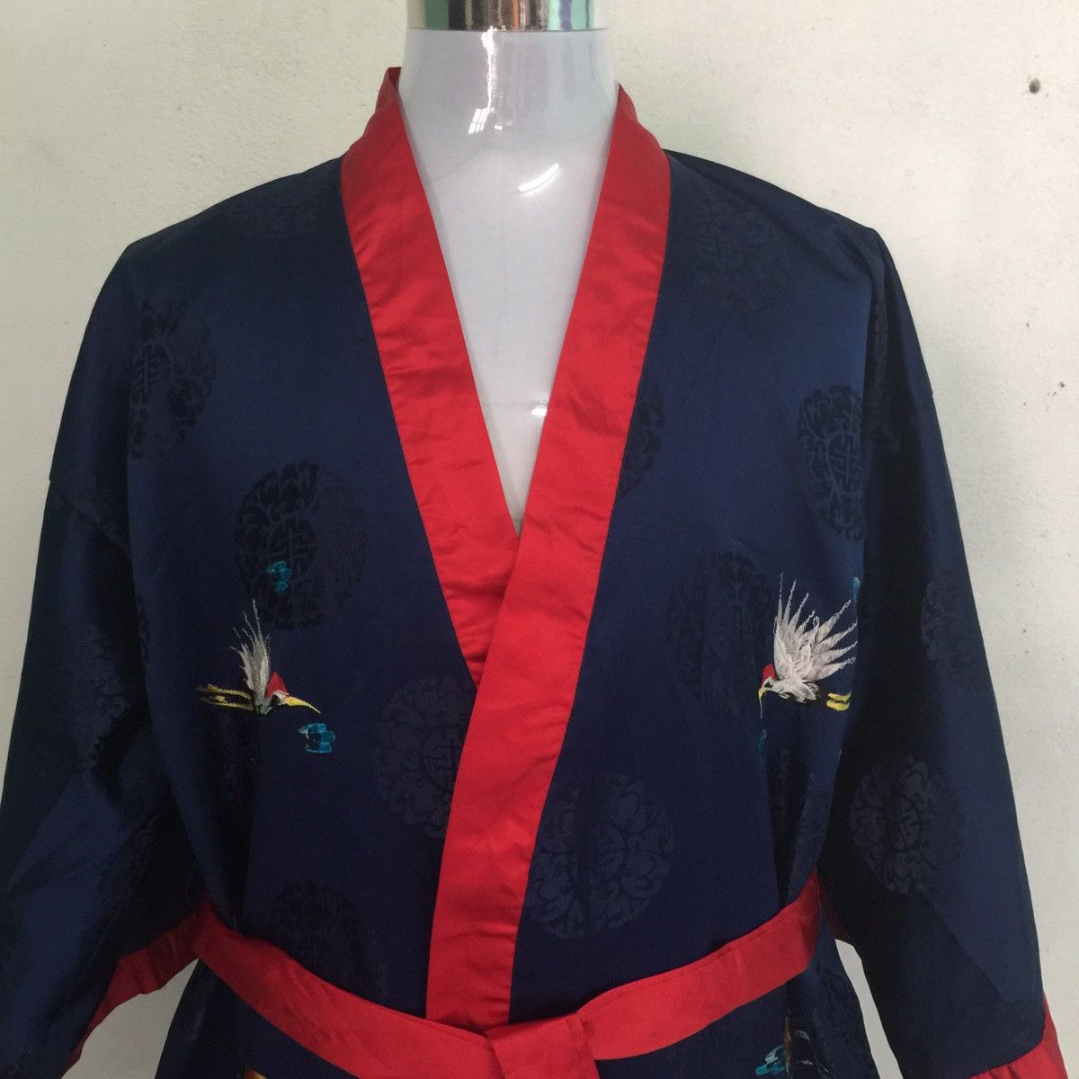 Japanese Brand Japanese Traditional Kimono Japan Dragon Embroidery Bird Size US XL / EU 56 / 4 - 6 Thumbnail