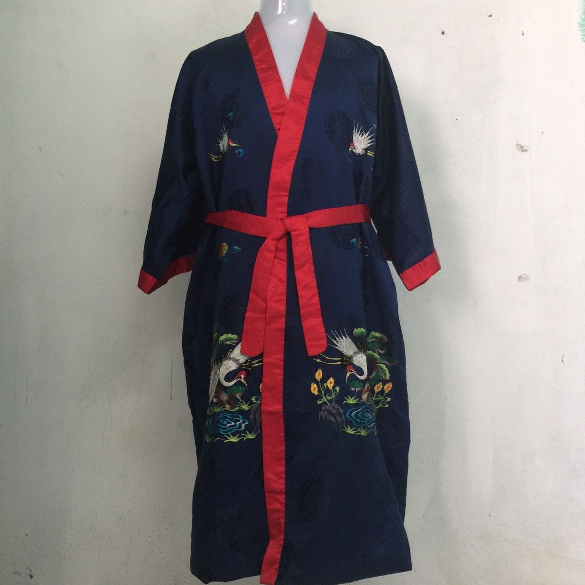Japanese Brand Japanese Traditional Kimono Japan Dragon Embroidery Bird Size US XL / EU 56 / 4 - 4 Thumbnail