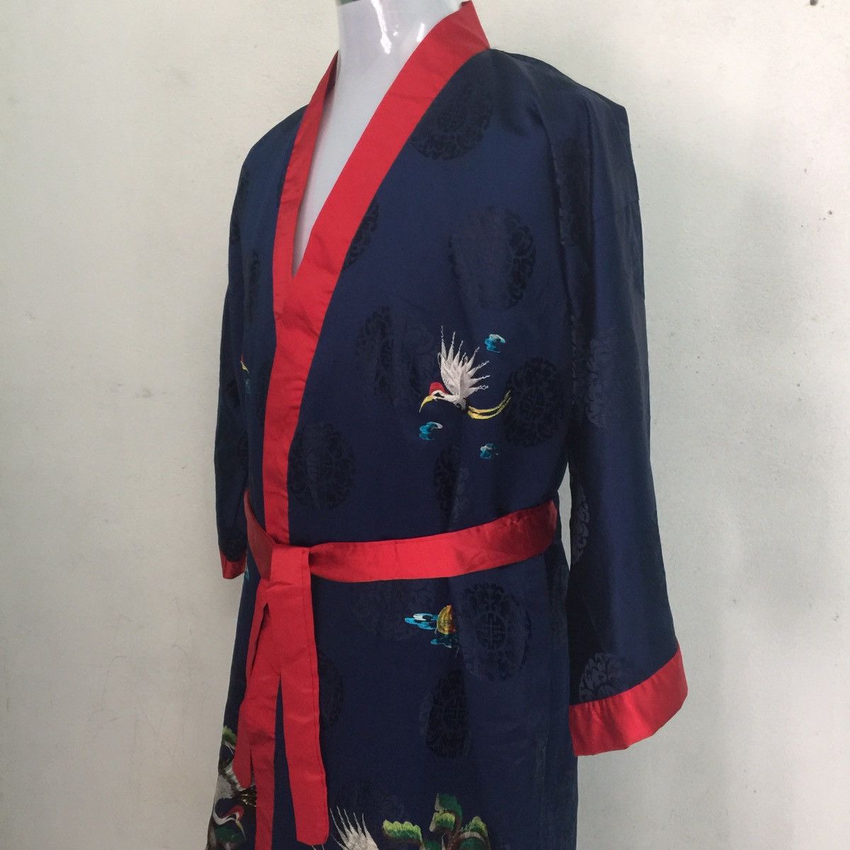 Japanese Brand Japanese Traditional Kimono Japan Dragon Embroidery Bird Size US XL / EU 56 / 4 - 3 Thumbnail