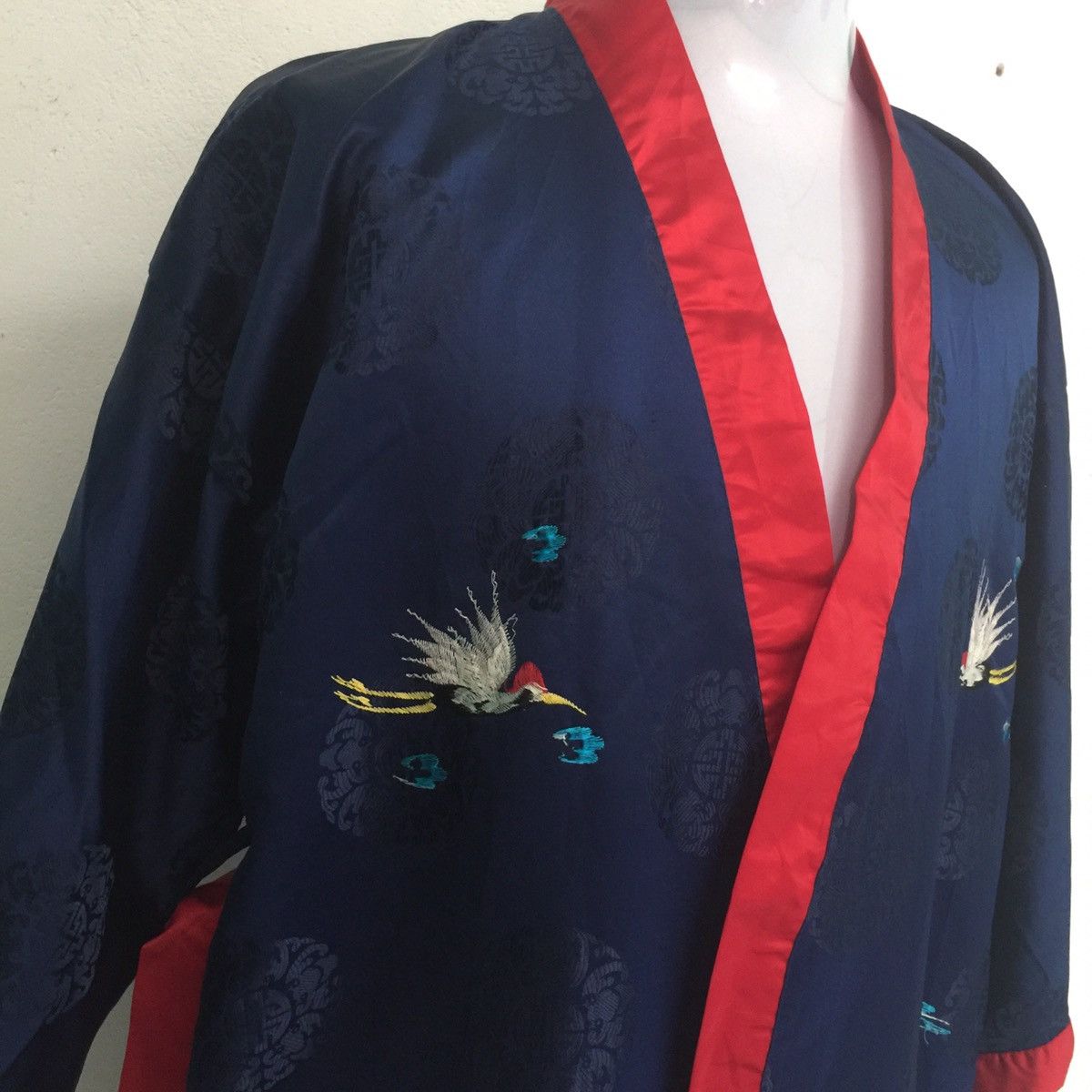 Japanese Brand Japanese Traditional Kimono Japan Dragon Embroidery Bird Size US XL / EU 56 / 4 - 11 Thumbnail