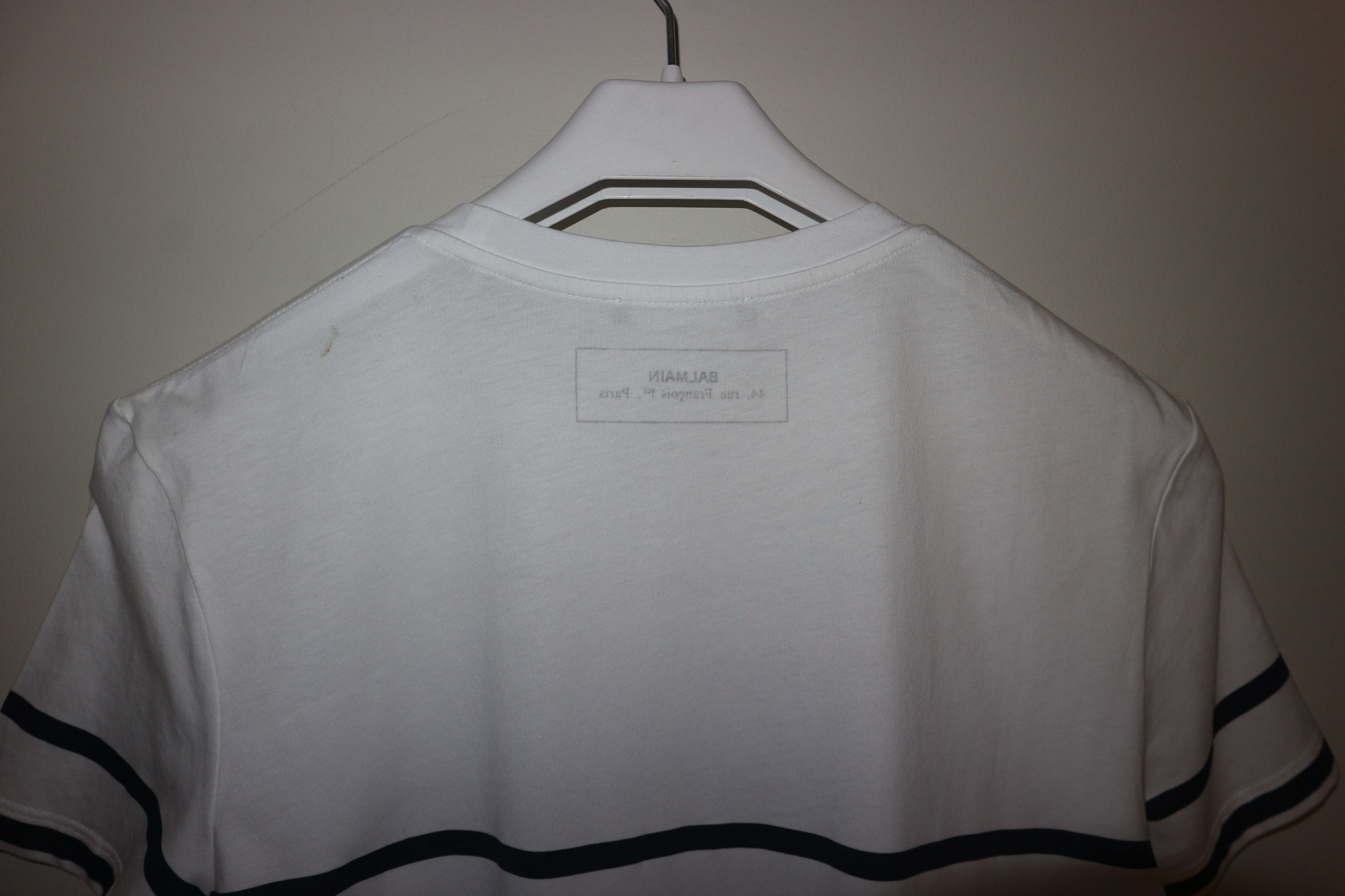 Balmain Logo print stripped shirt Size US XS / EU 42 / 0 - 6 Thumbnail