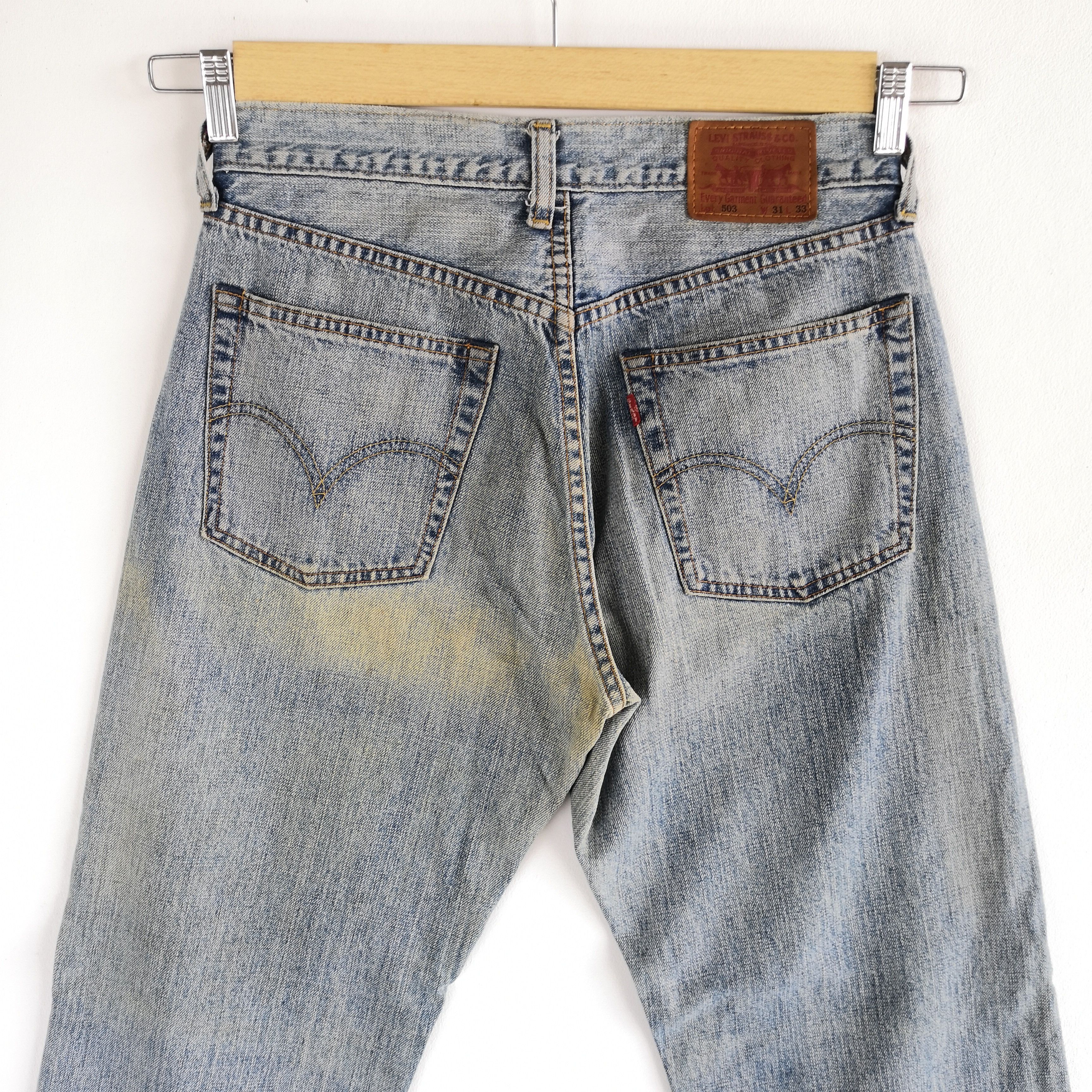 Jean Vintage Levis 503 Rusty Jeans Distressed Levi's Denim Pants Size 28" / US 6 / IT 42 - 6 Thumbnail