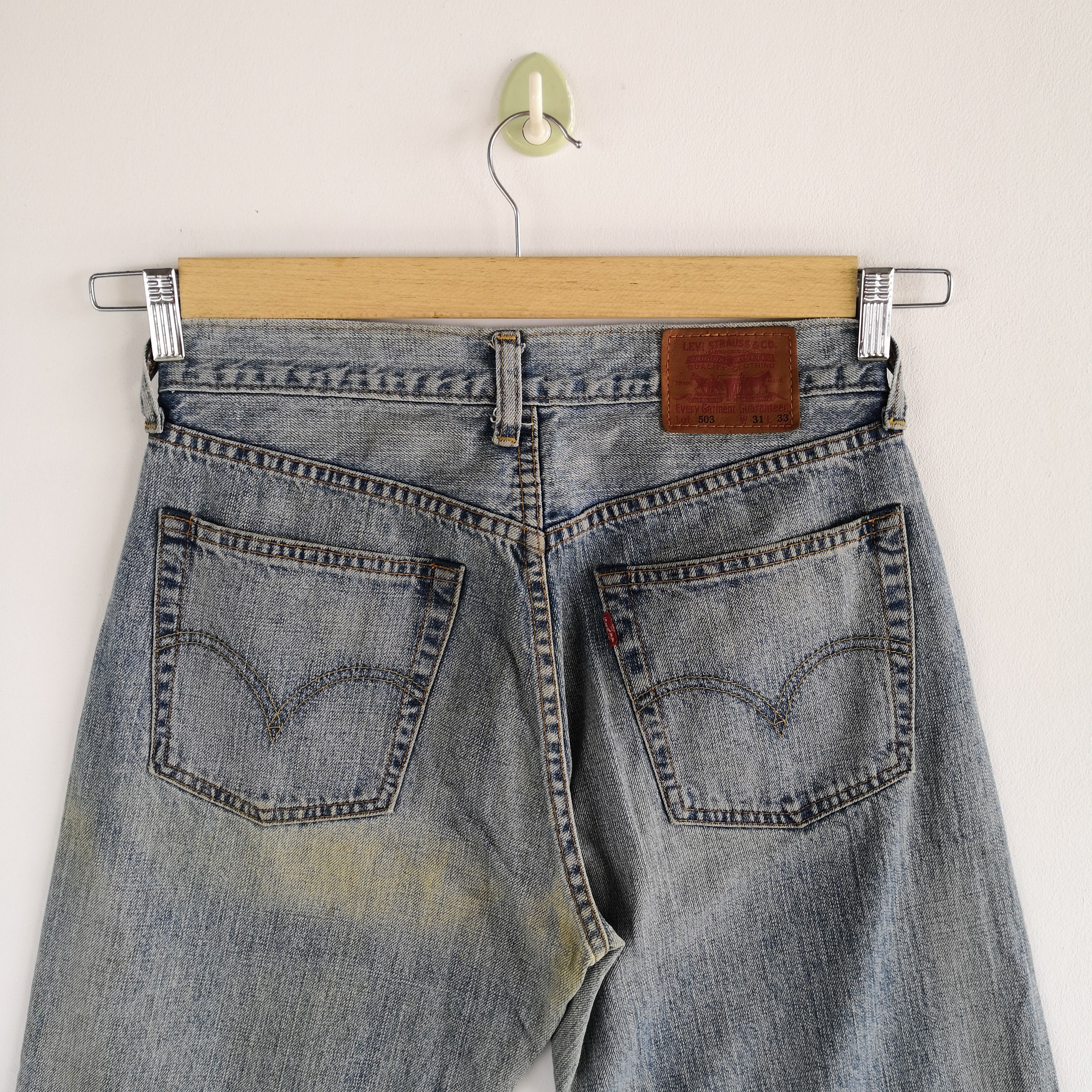 Jean Vintage Levis 503 Rusty Jeans Distressed Levi's Denim Pants Size 28" / US 6 / IT 42 - 5 Thumbnail