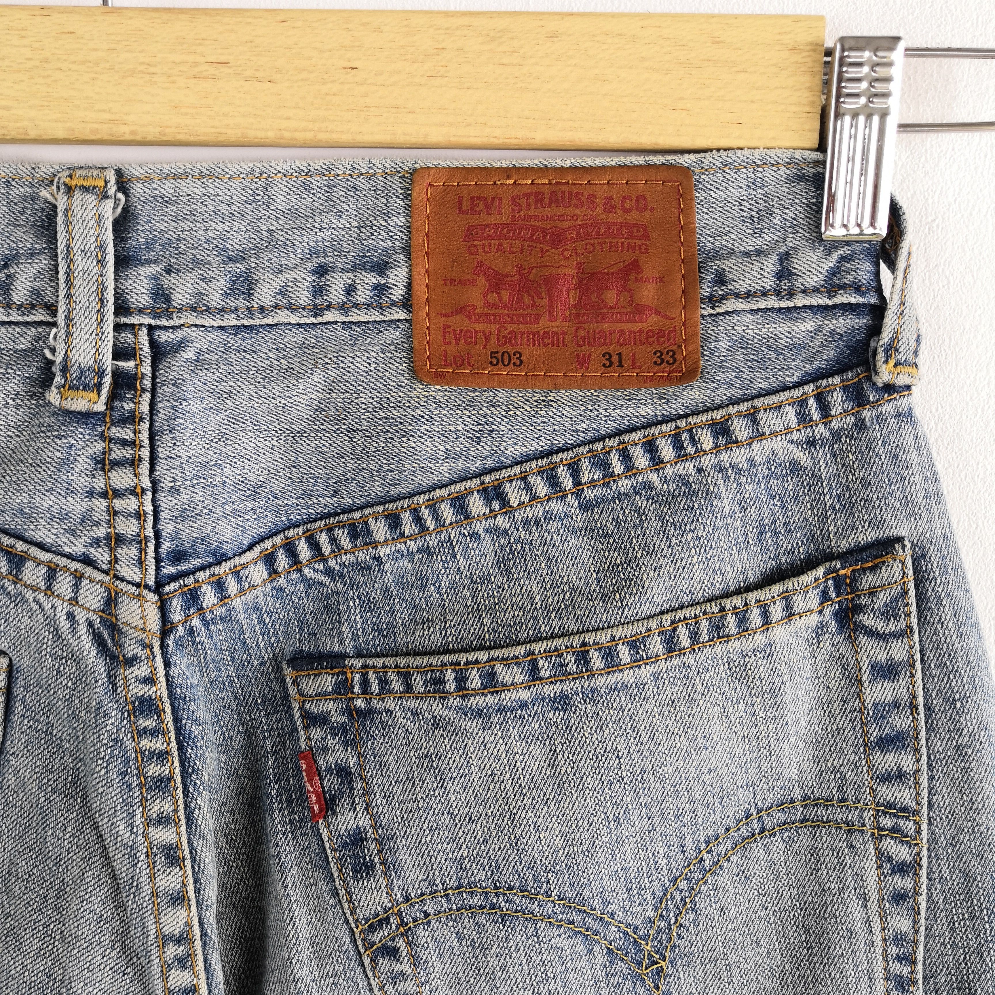 Jean Vintage Levis 503 Rusty Jeans Distressed Levi's Denim Pants Size 28" / US 6 / IT 42 - 7 Thumbnail