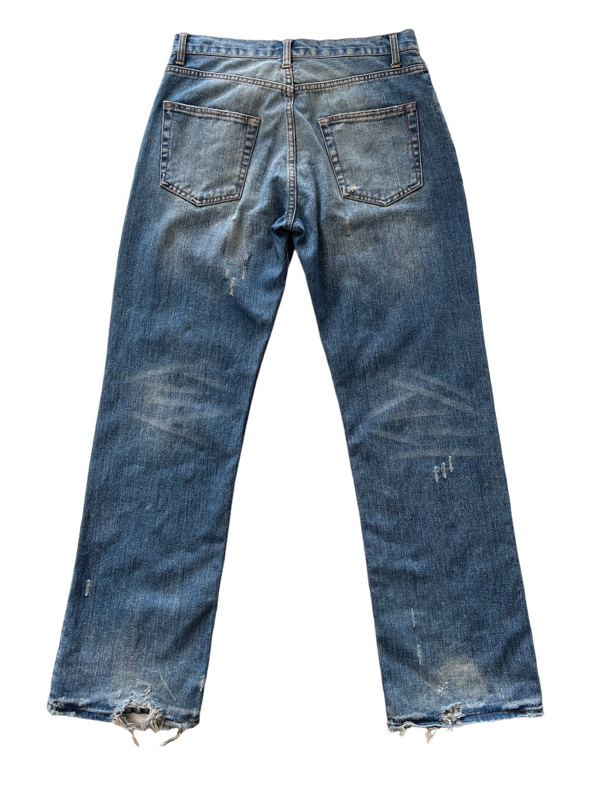 Japanese Brand Nylaus Streetwear Distressed Denim Size US 32 / EU 48 - 2 Thumbnail