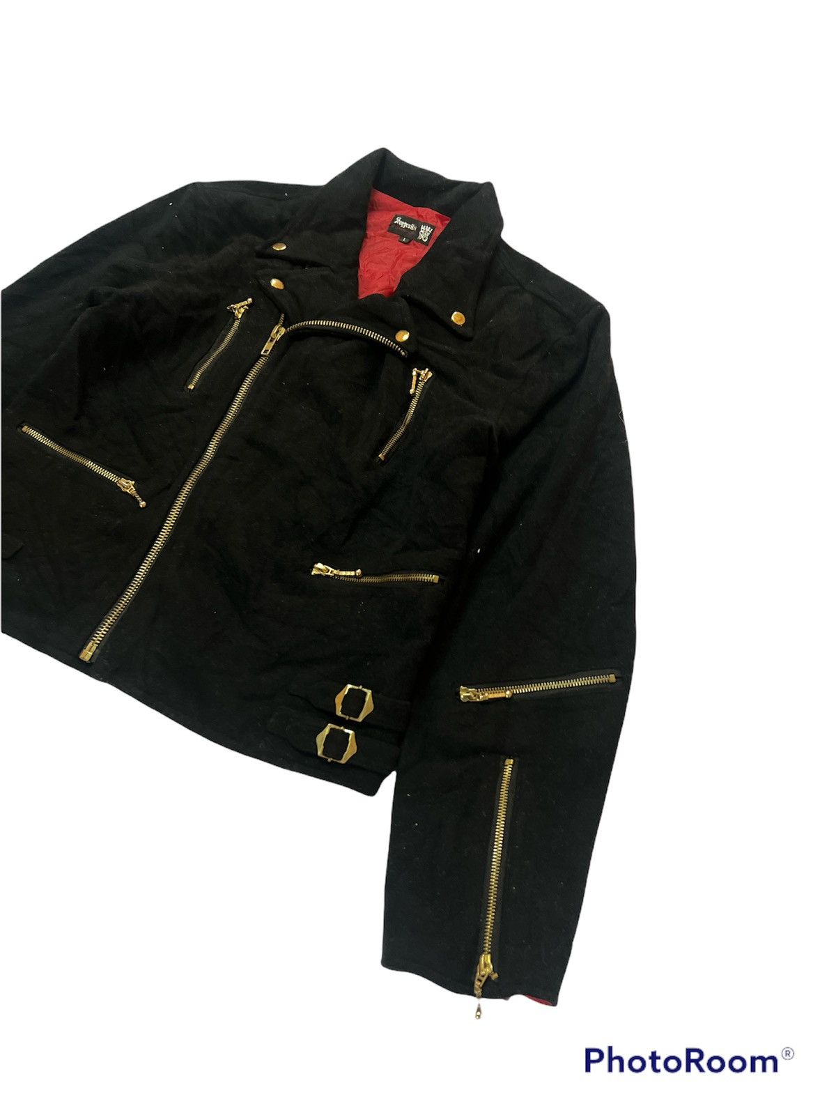 Japanese Brand × Seditionaries Double Colar Punk Not Dead Multizipper Wool Jacket Size US S / EU 44-46 / 1 - 2 Thumbnail