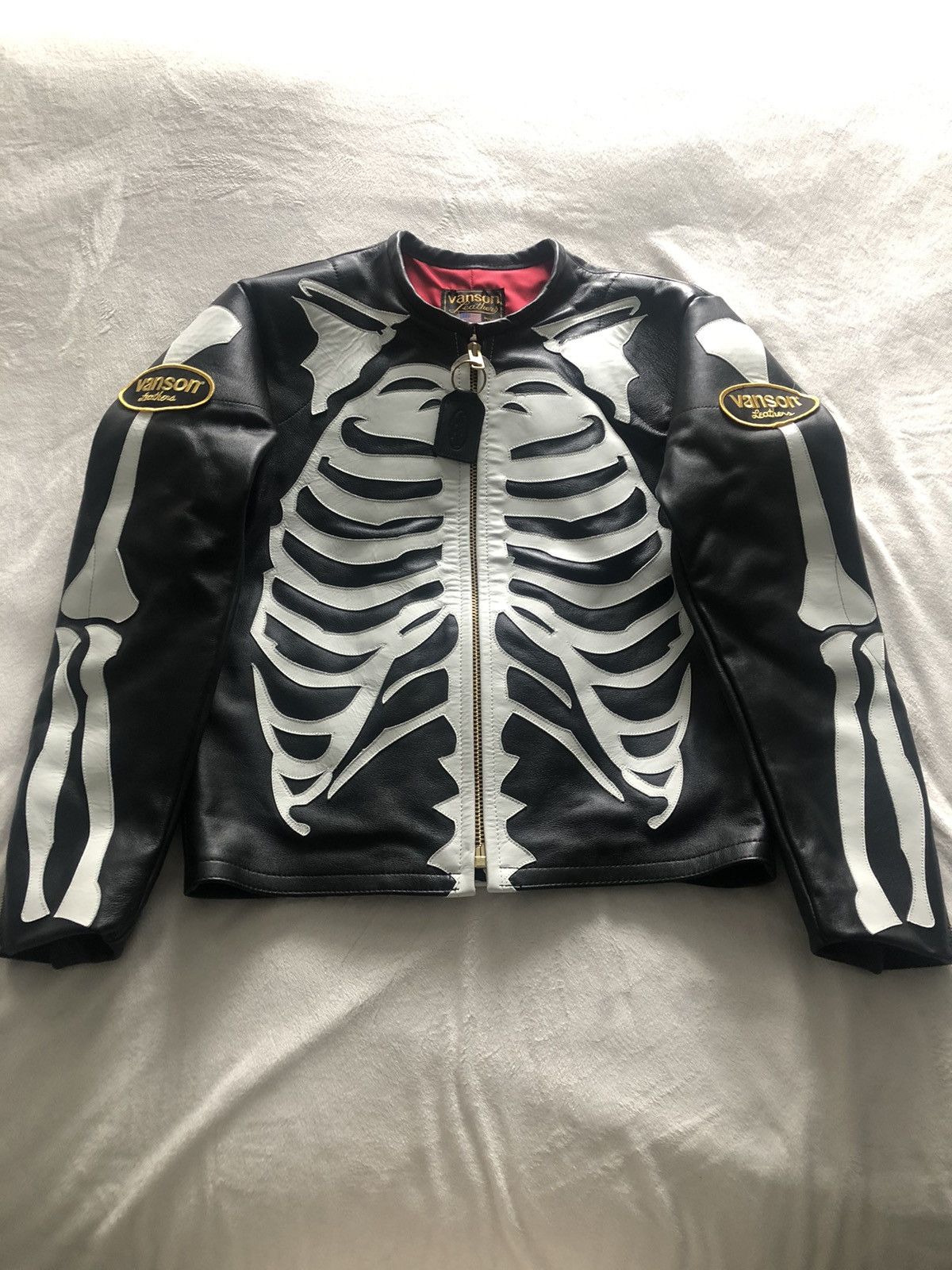 Vanson leather bones jacket sales