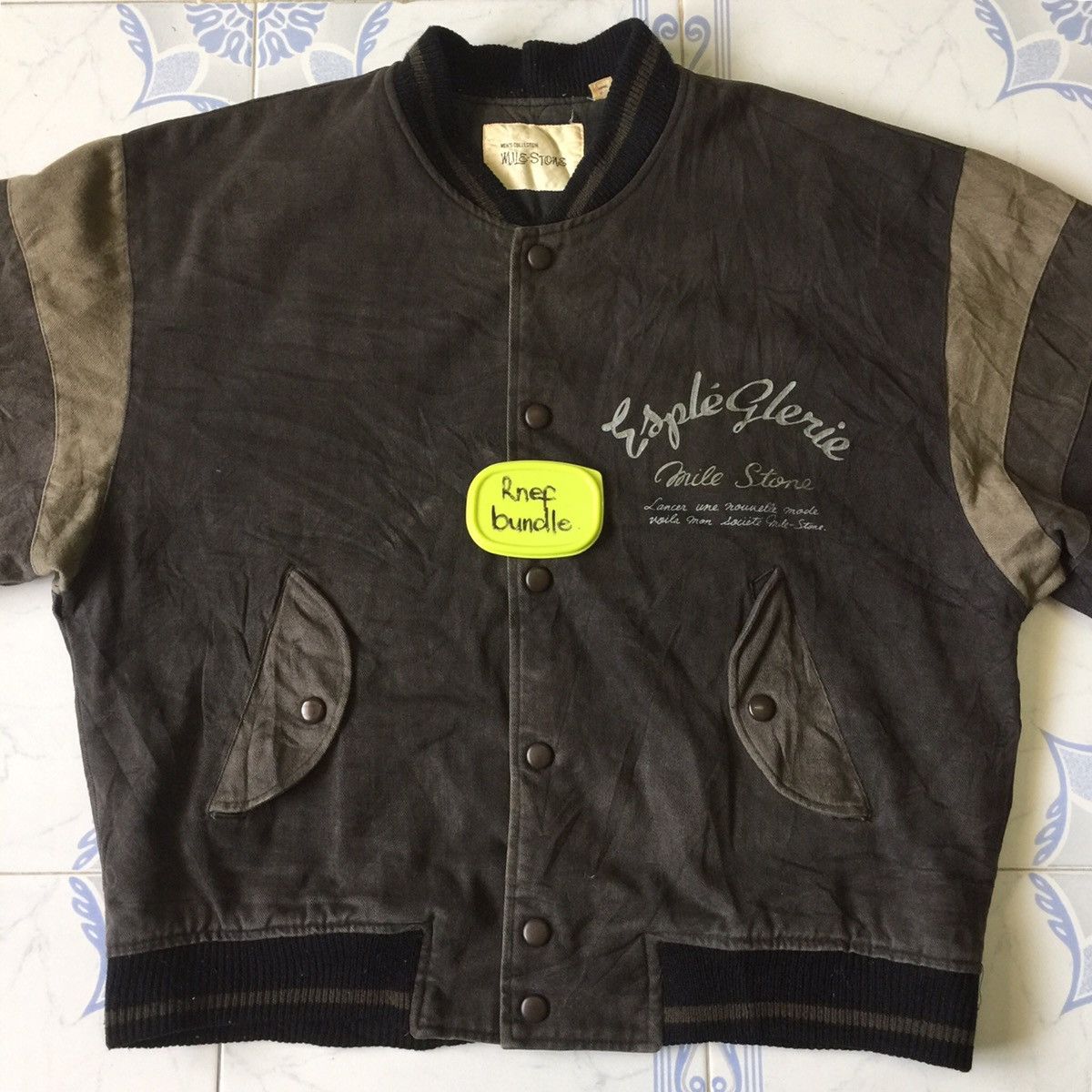 Japanese Brand Rare mile stone jacket full button JAPANESE BRAND Size US L / EU 52-54 / 3 - 14 Thumbnail