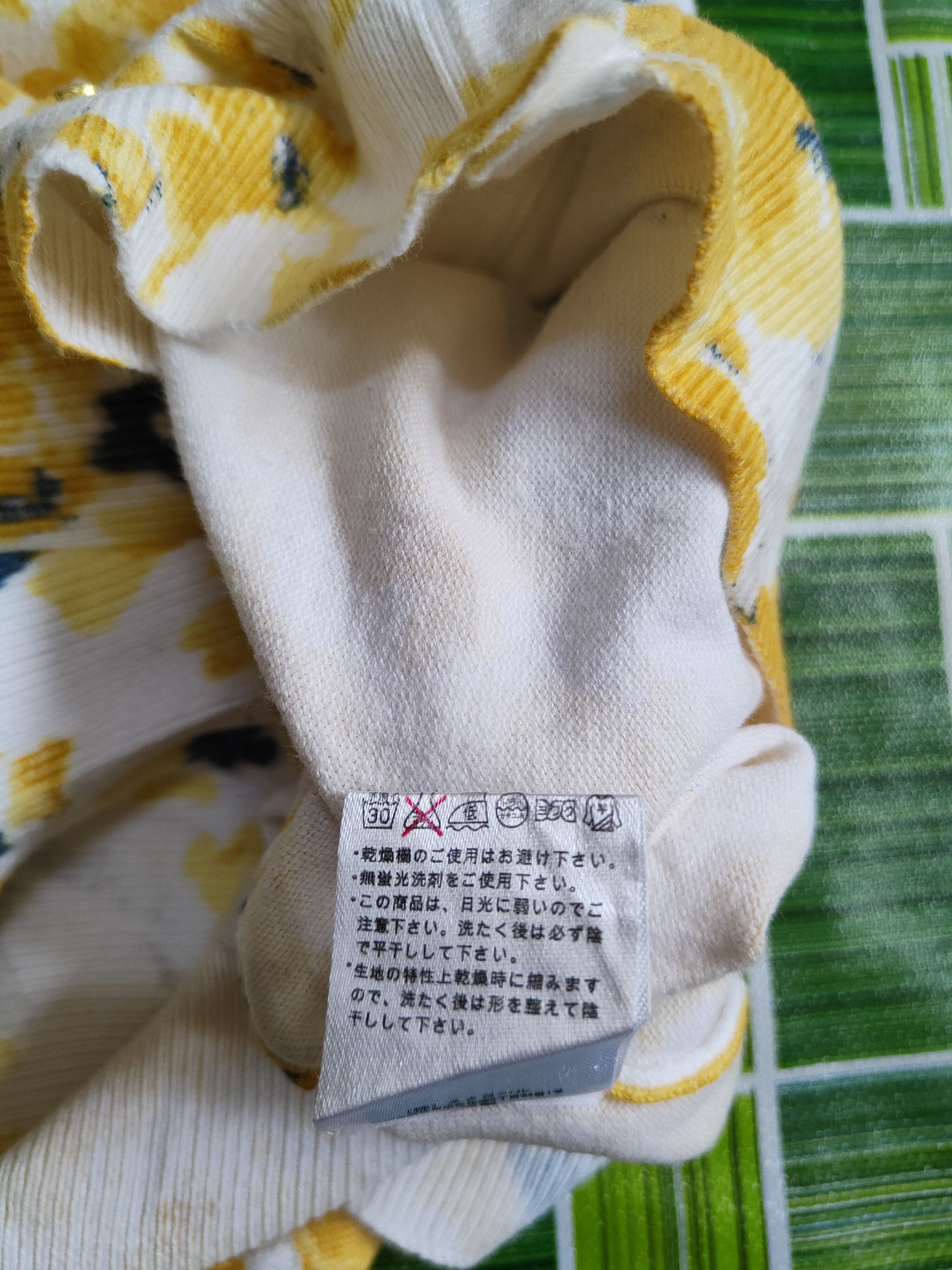 Homespun Knitwear Japanese Brand-Flowers Yellow/White Cardigan knitwear #S939 Size M / US 6-8 / IT 42-44 - 10 Thumbnail