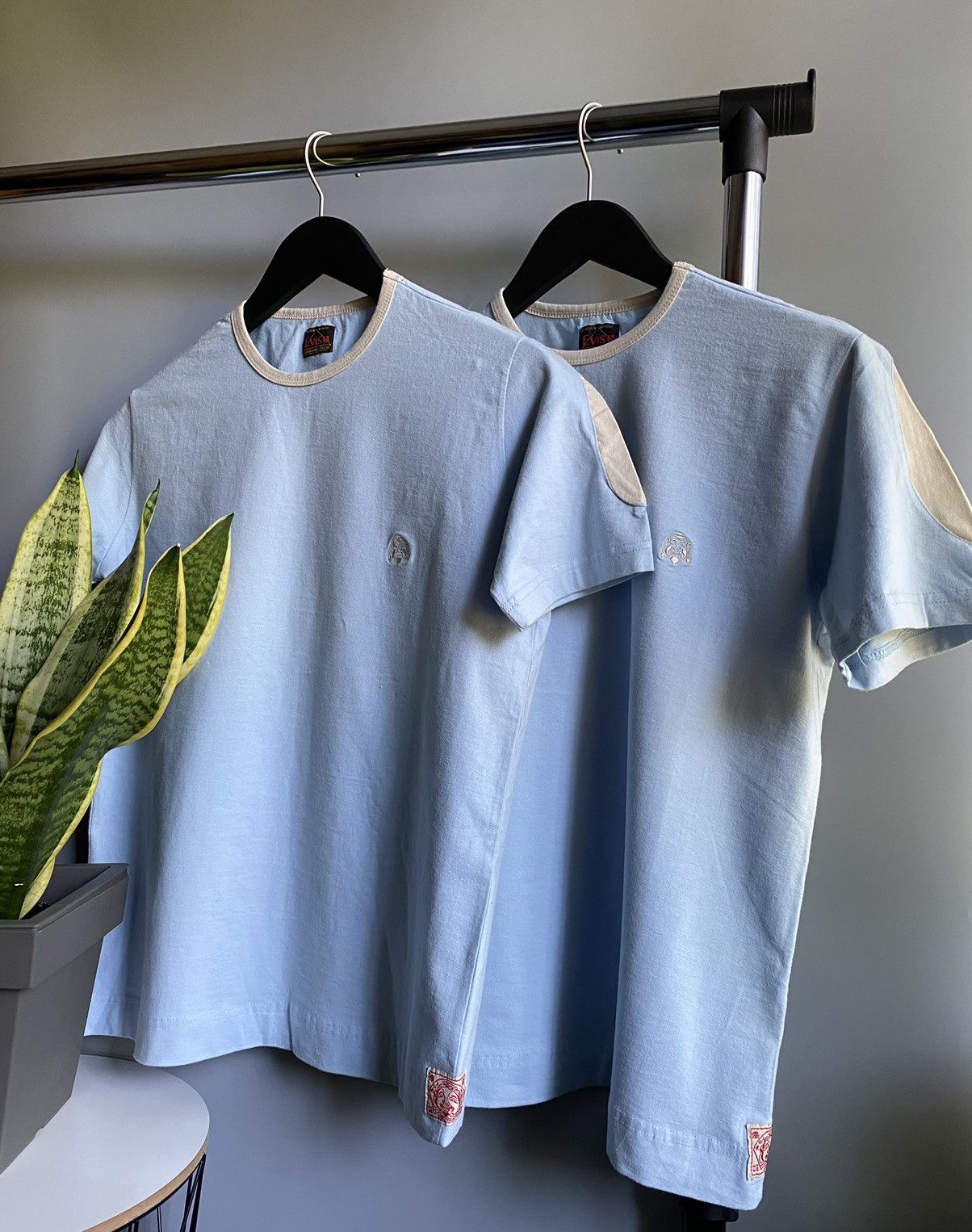 Evisu × Vintage Vintage Two Evisu Big Logo On Back T Shirts Men’s Blue M Size US M / EU 48-50 / 2 - 2 Thumbnail