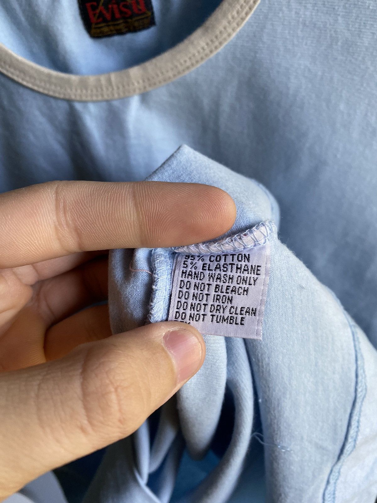 Evisu × Vintage Vintage Two Evisu Big Logo On Back T Shirts Men’s Blue M Size US M / EU 48-50 / 2 - 18 Thumbnail