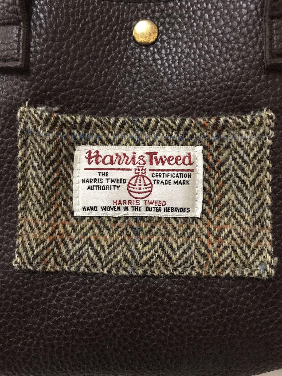 Beams Plus × Harris Tweed Beams Lights x Harris Tweed Leather Shoulder Bag Size ONE SIZE - 5 Thumbnail