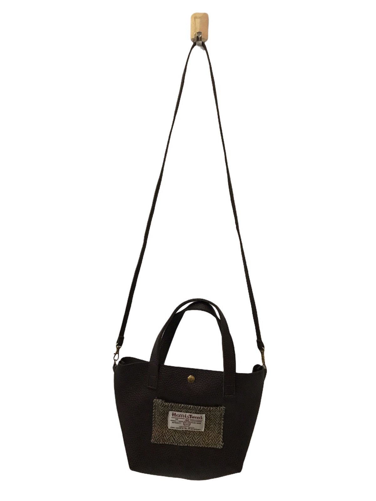 Beams Plus × Harris Tweed Beams Lights x Harris Tweed Leather Shoulder Bag Size ONE SIZE - 3 Thumbnail