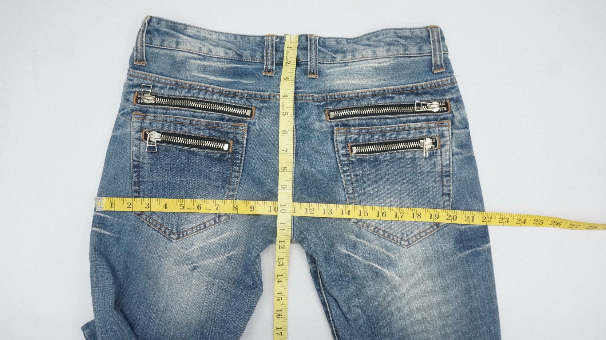 Japanese Brand Japan ROOT THREE Multi Pocket Low rise Blue Jeans Size US 34 / EU 50 - 15 Thumbnail