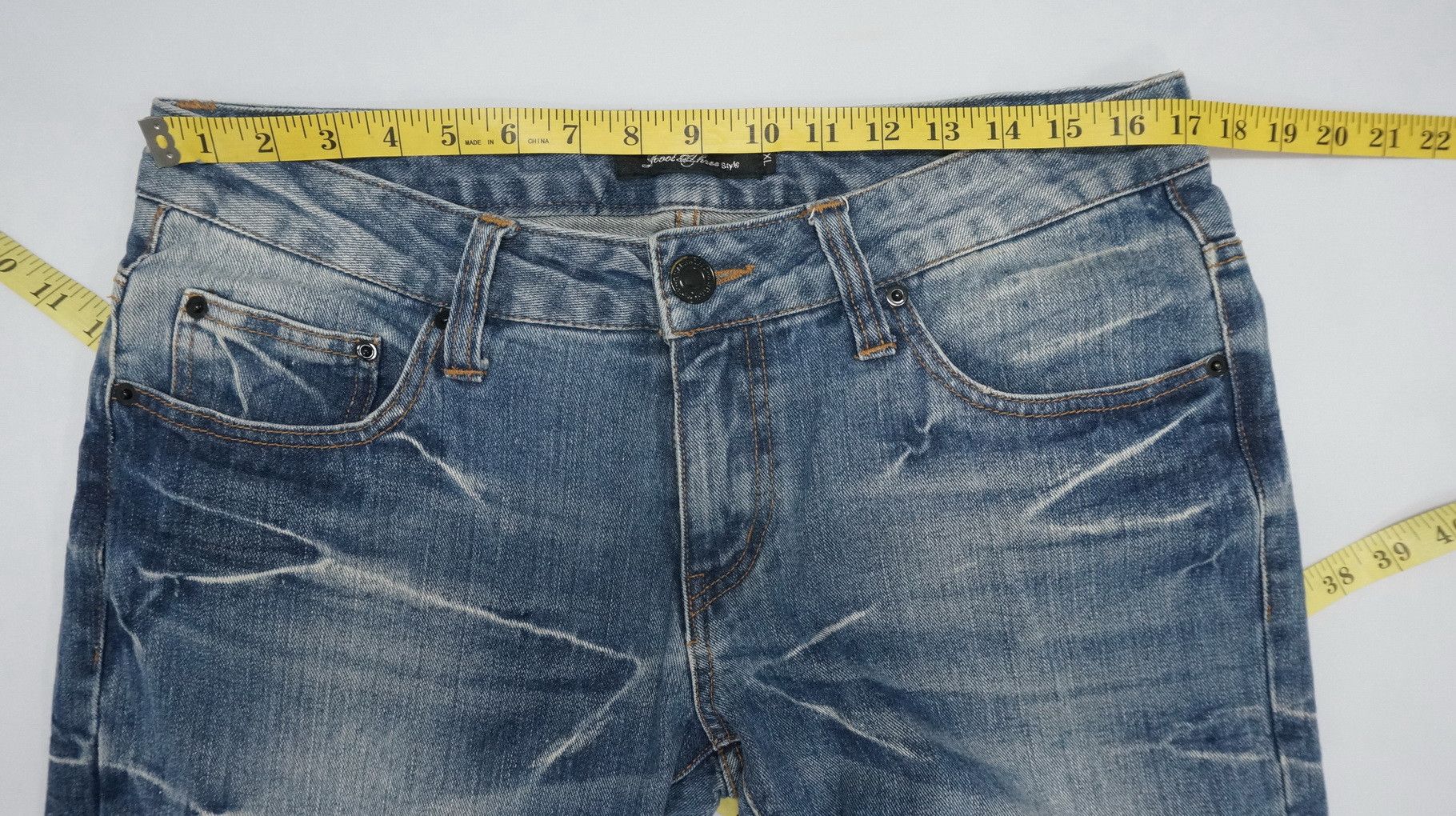 Japanese Brand Japan ROOT THREE Multi Pocket Low rise Blue Jeans Size US 34 / EU 50 - 11 Thumbnail