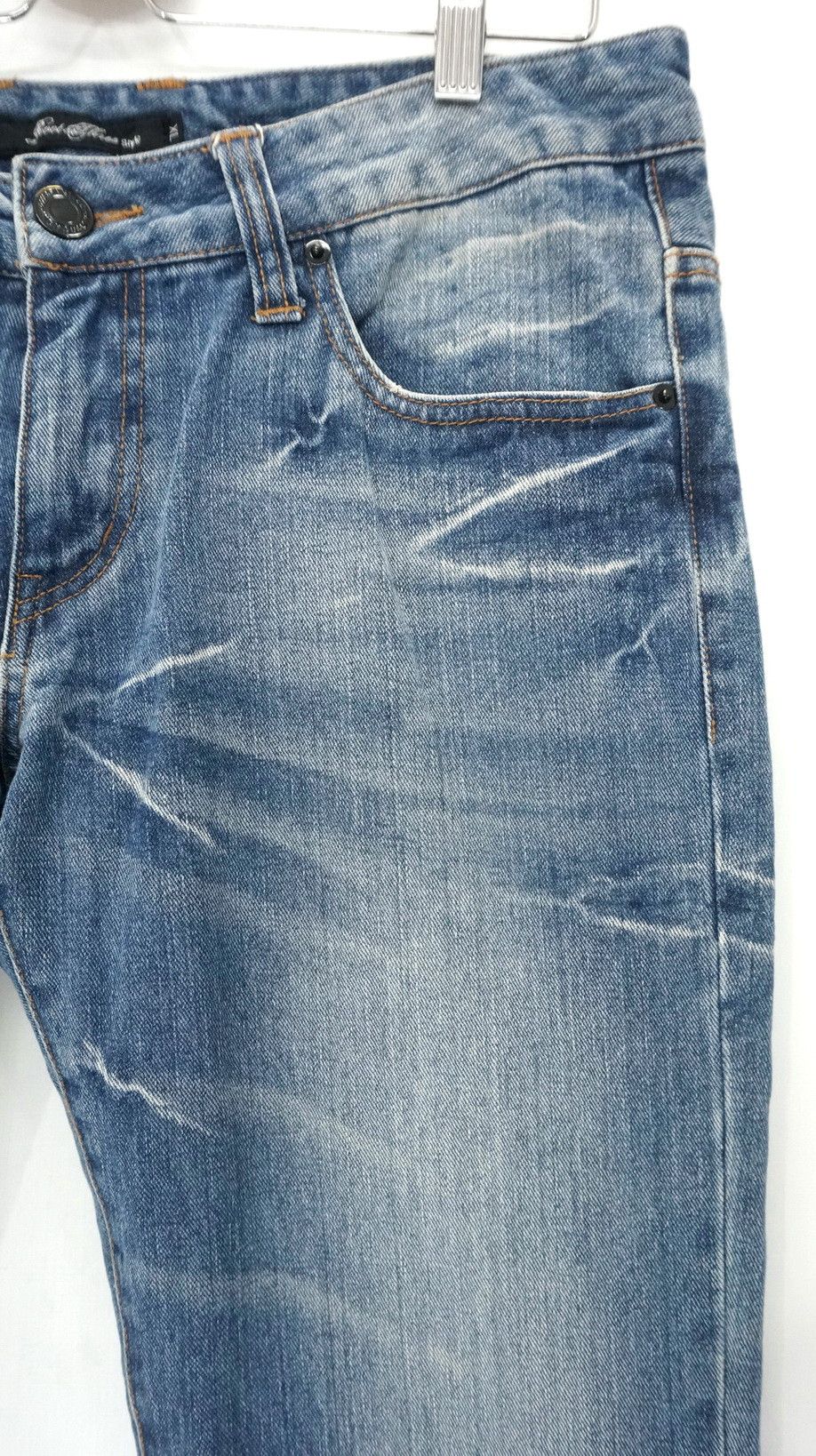 Japanese Brand Japan ROOT THREE Multi Pocket Low rise Blue Jeans Size US 34 / EU 50 - 4 Thumbnail