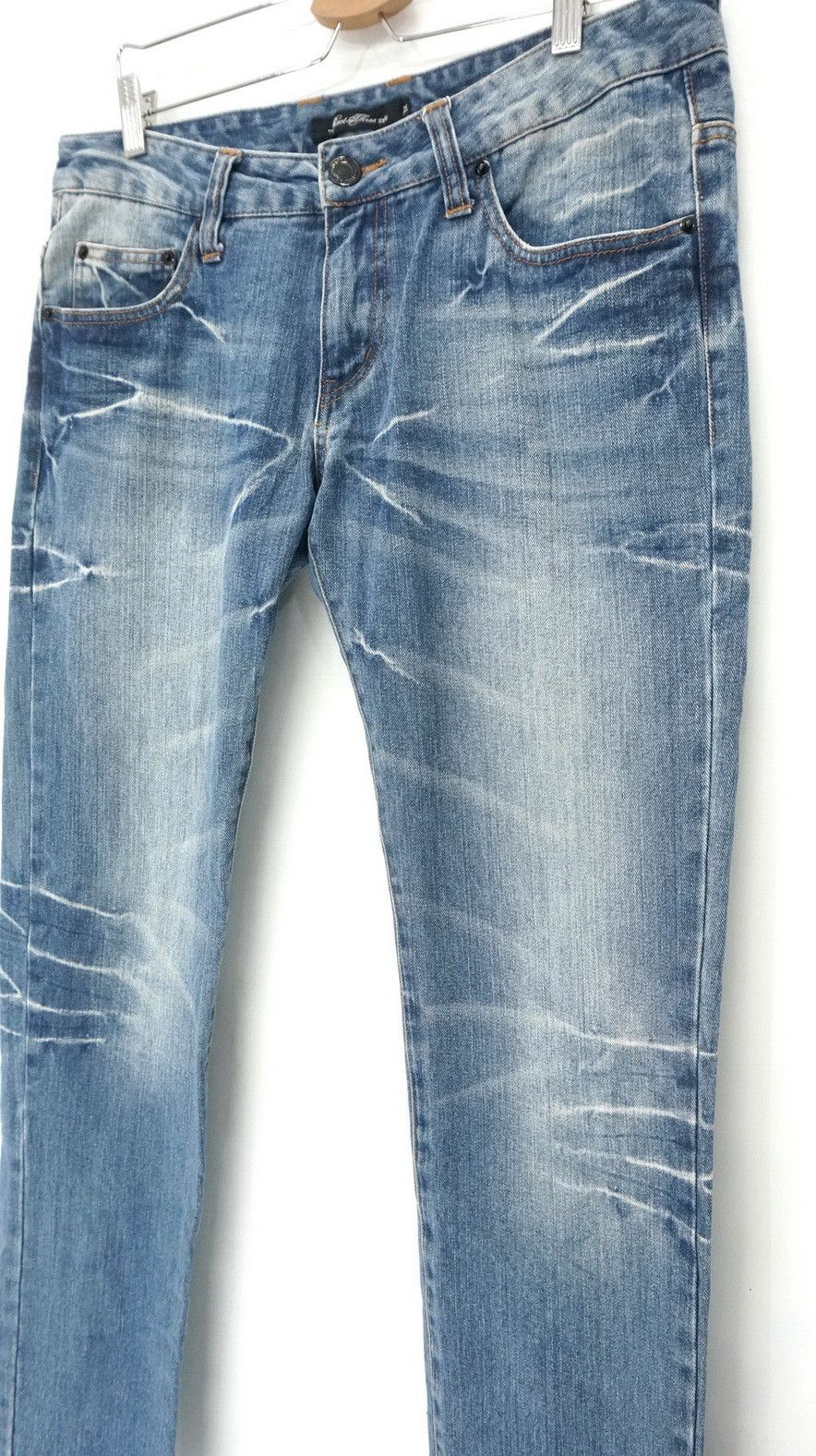 Japanese Brand Japan ROOT THREE Multi Pocket Low rise Blue Jeans Size US 34 / EU 50 - 5 Thumbnail