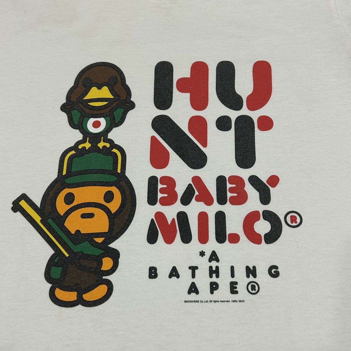 Bape Hunt Baby Milo Tee Size S / US 4 / IT 40 - 3 Thumbnail
