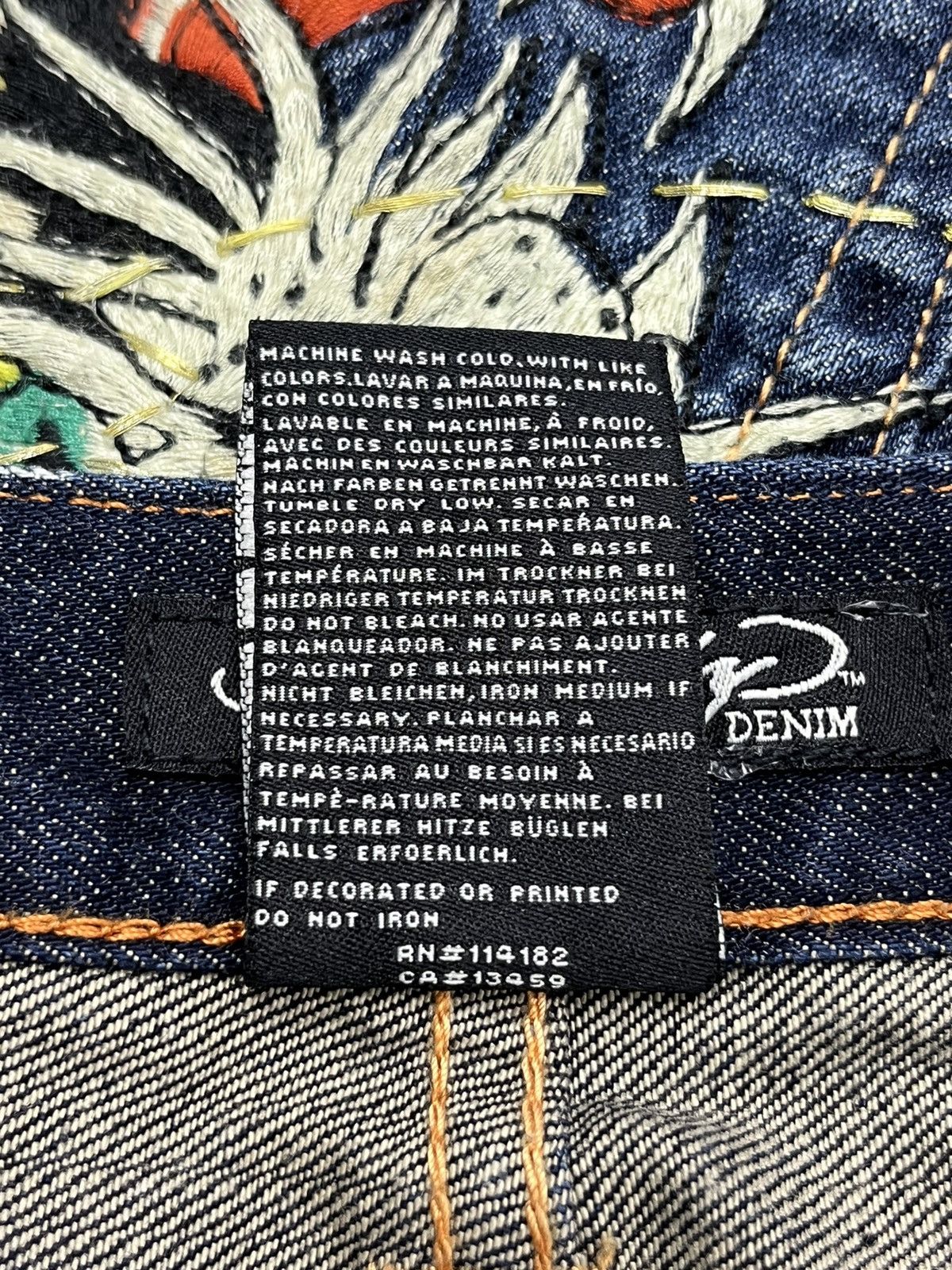 Christian Audigier SICK💥THE GODFATHER x ED HARDY Panther Vs Snake Tattoo Wear Size US 36 / EU 52 - 19 Thumbnail