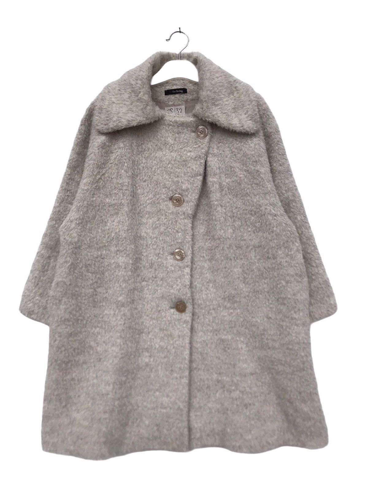image of Archival Clothing x Winter Session Vintage Yohji Yamamoto Y’S For Living Faux Fur Jacket in Grey (S
