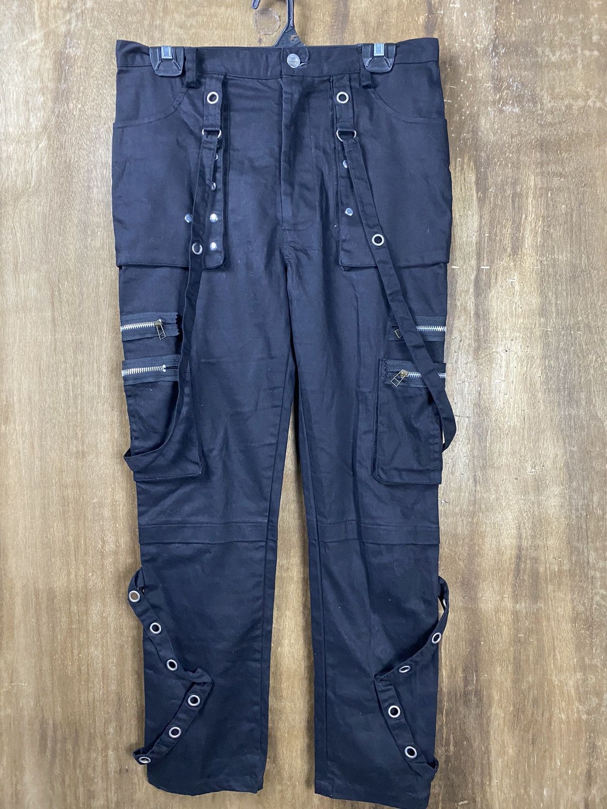 If Six Was Nine DL Lacoste seditionaries multipocket punk Cargo Pants #Z091 Size US 28 / EU 44 - 2 Thumbnail