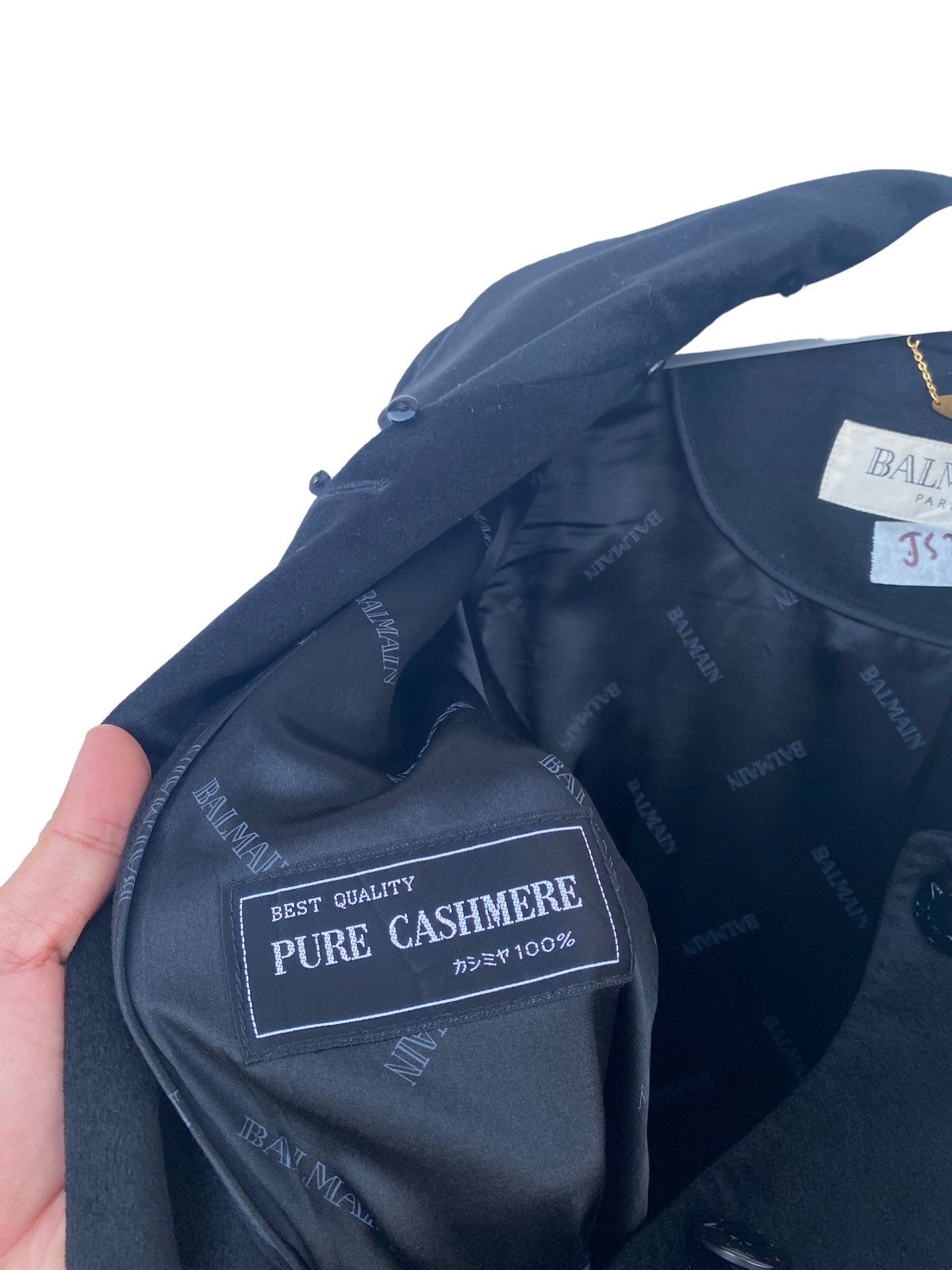 Balmain × Designer × Vintage Vintage Balmain Pure Cashmere TrenchCoat Size US M / EU 48-50 / 2 - 15 Thumbnail
