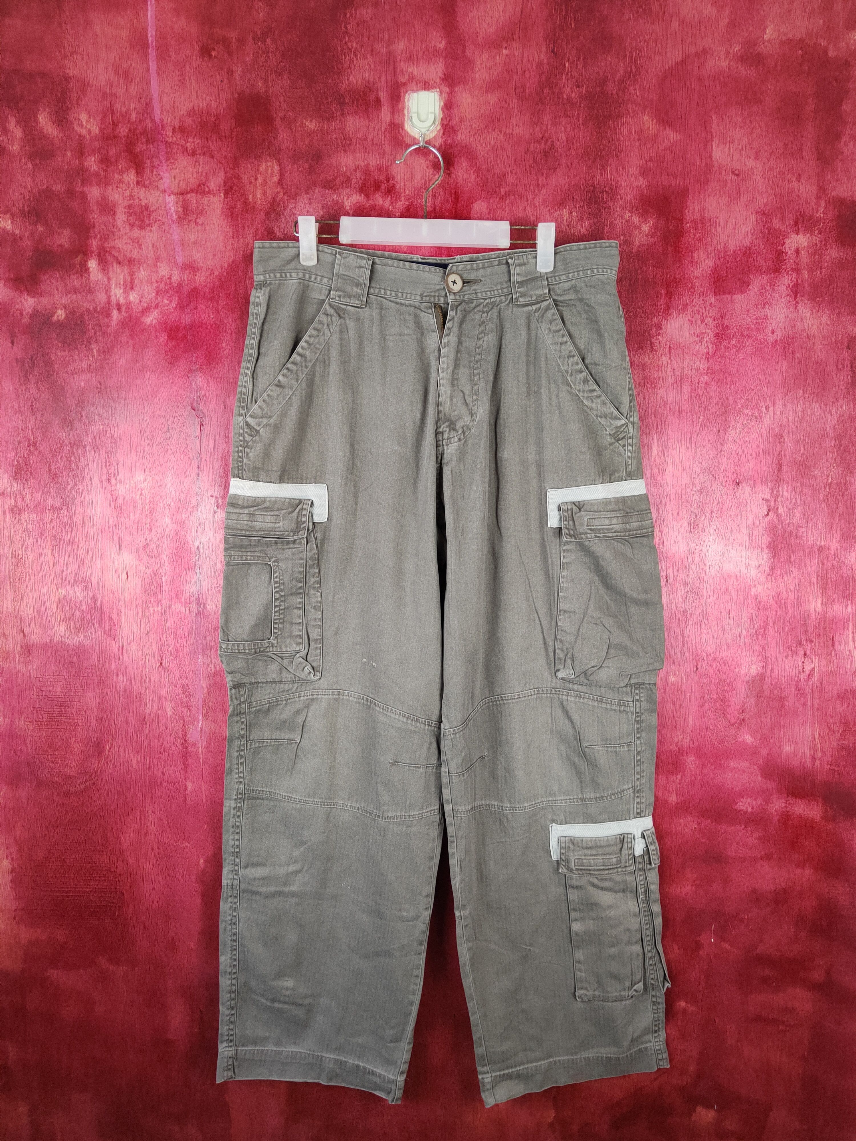 Japanese Brand Nautica Green Multi Pocket Tactical Cargo Pants #S527 Size US 34 / EU 50 - 1 Thumbnail