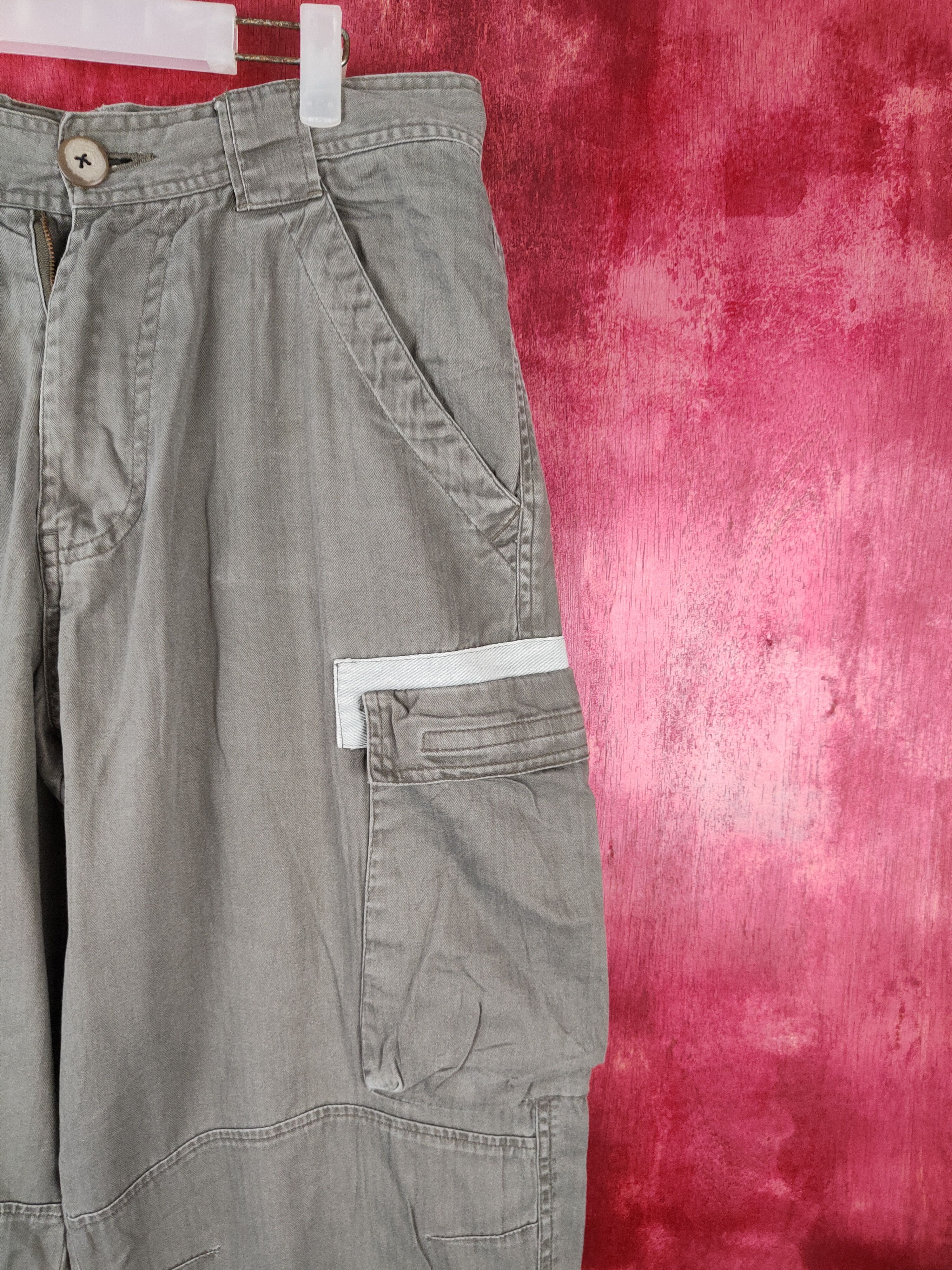 Japanese Brand Nautica Green Multi Pocket Tactical Cargo Pants #S527 Size US 34 / EU 50 - 5 Thumbnail