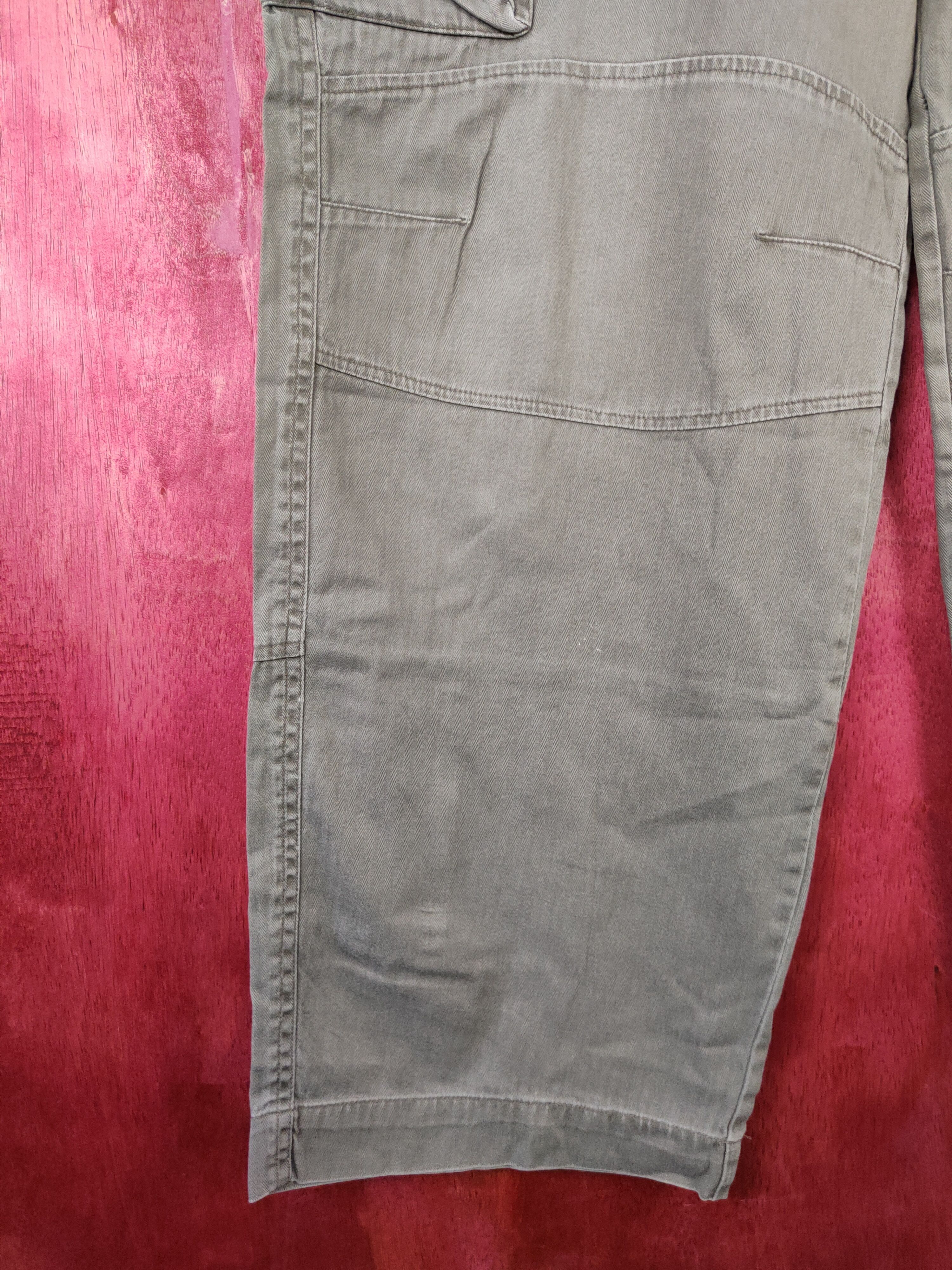 Japanese Brand Nautica Green Multi Pocket Tactical Cargo Pants #S527 Size US 34 / EU 50 - 4 Thumbnail