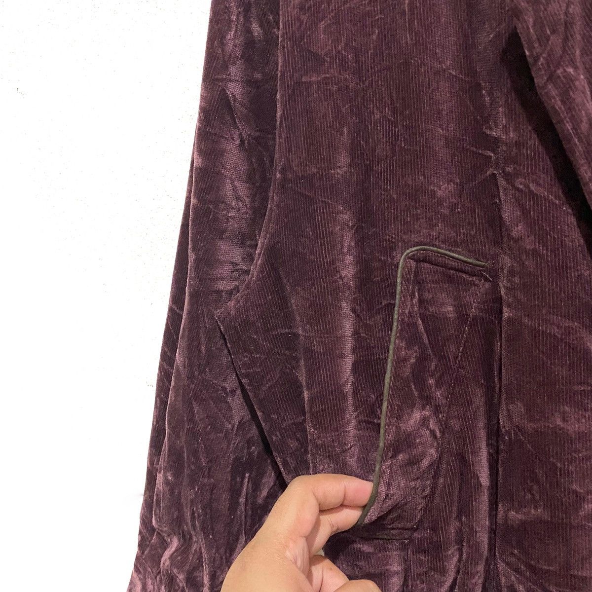 Balenciaga Vintage BALENCIAGA Velvet Corduroy Bomber Jacket Size US L / EU 52-54 / 3 - 3 Thumbnail