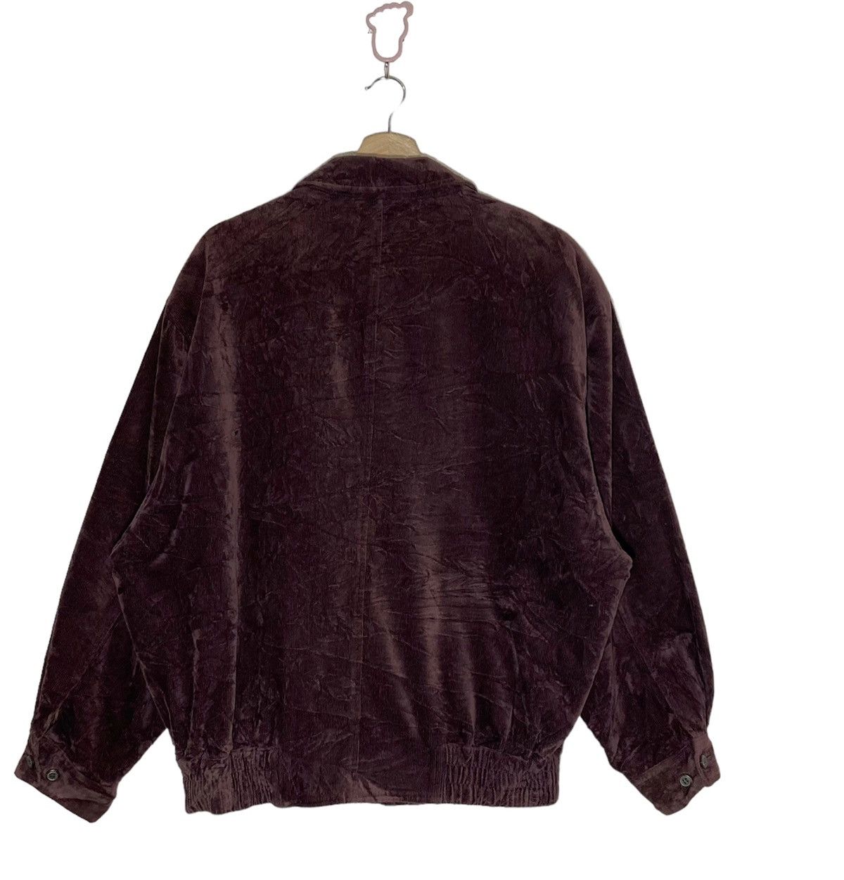 Balenciaga Vintage BALENCIAGA Velvet Corduroy Bomber Jacket Size US L / EU 52-54 / 3 - 4 Thumbnail