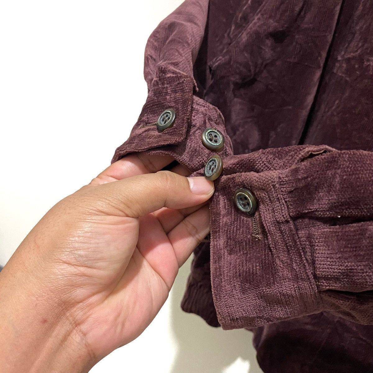Balenciaga Vintage BALENCIAGA Velvet Corduroy Bomber Jacket Size US L / EU 52-54 / 3 - 7 Thumbnail