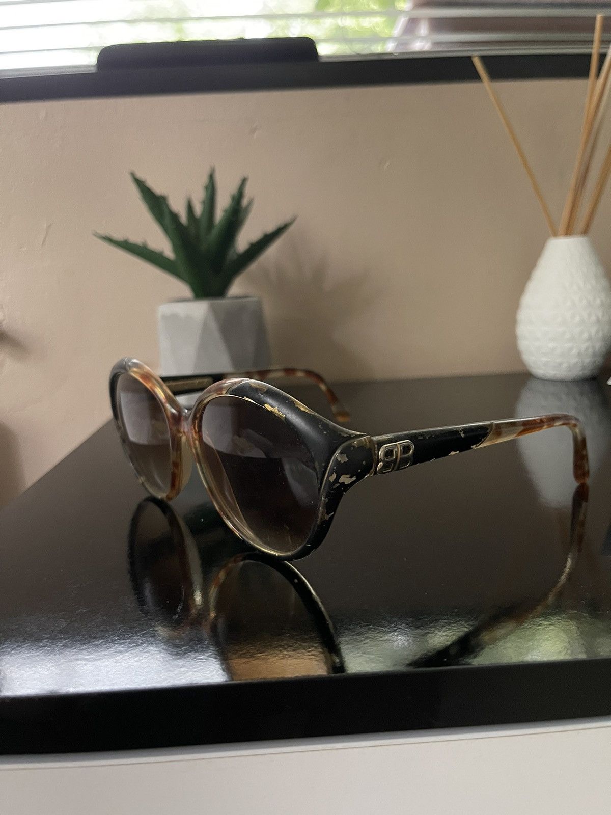 Balenciaga Vintage Balenciaga Sunglasses Size ONE SIZE - 1 Thumbnail