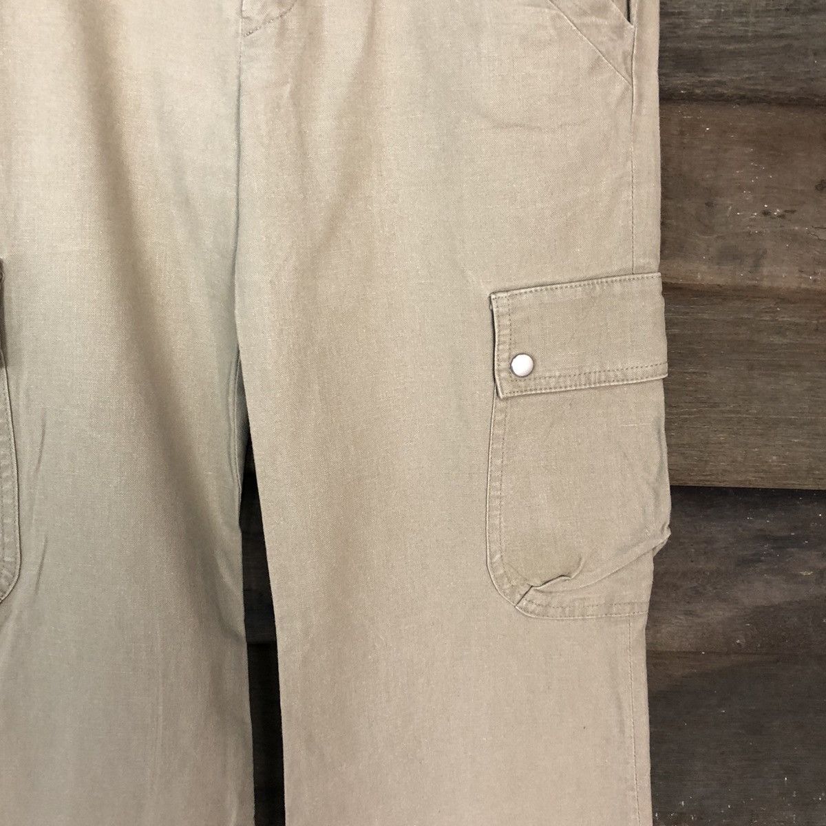 Japanese Brand DLL J&R Brown vintage utility palazo cargo pants#2364 Size 27" / US 4 / IT 40 - 7 Thumbnail