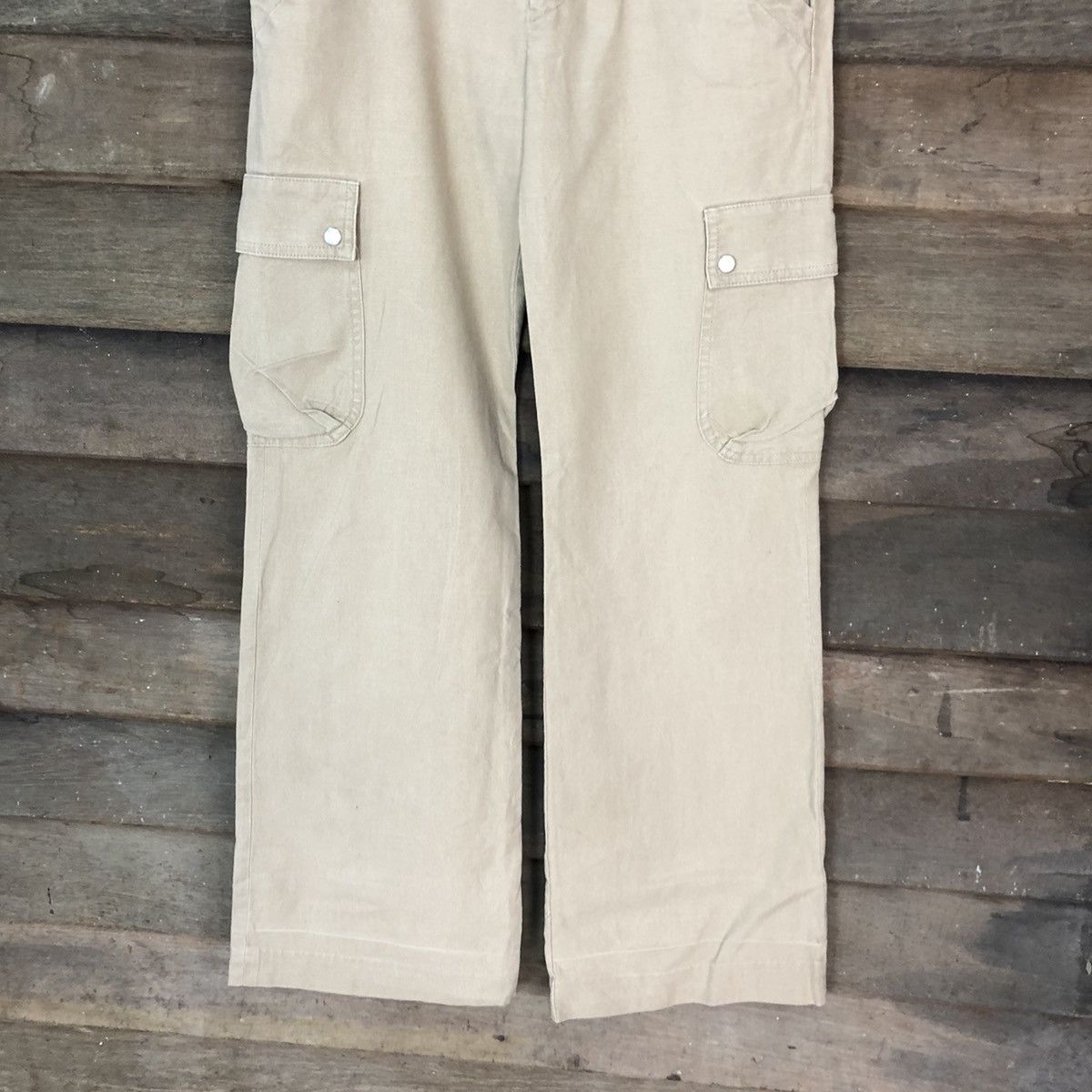 Japanese Brand DLL J&R Brown vintage utility palazo cargo pants#2364 Size 27" / US 4 / IT 40 - 3 Thumbnail