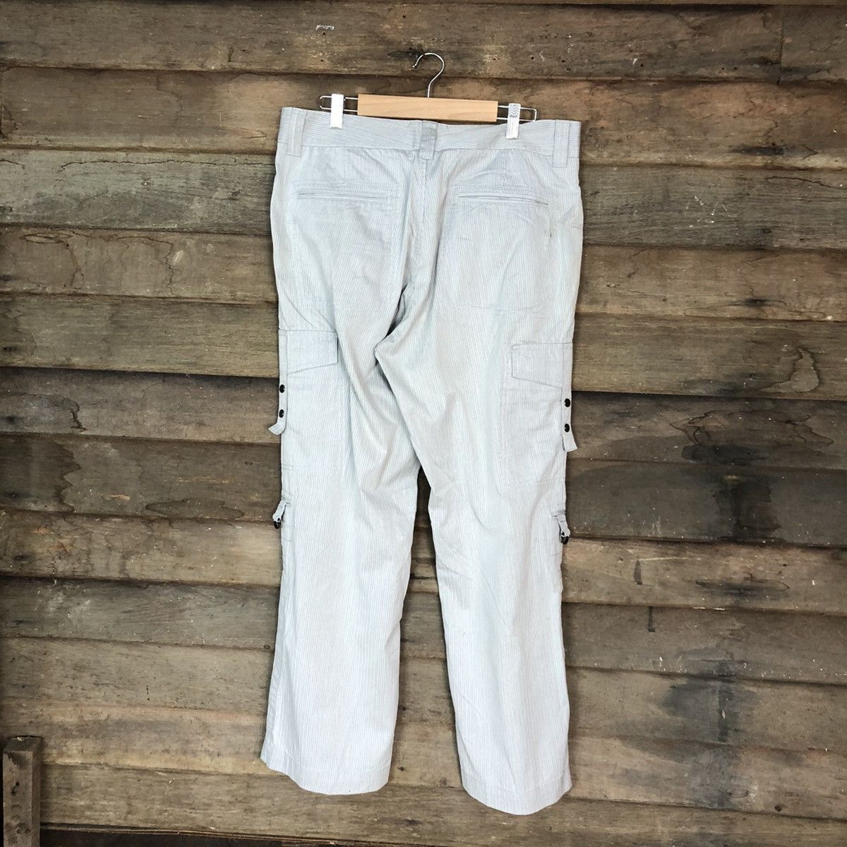 Japanese Brand D Epoca Light Grey Cargo Pants Multiple Pocket #2361 Size US 32 / EU 48 - 11 Thumbnail