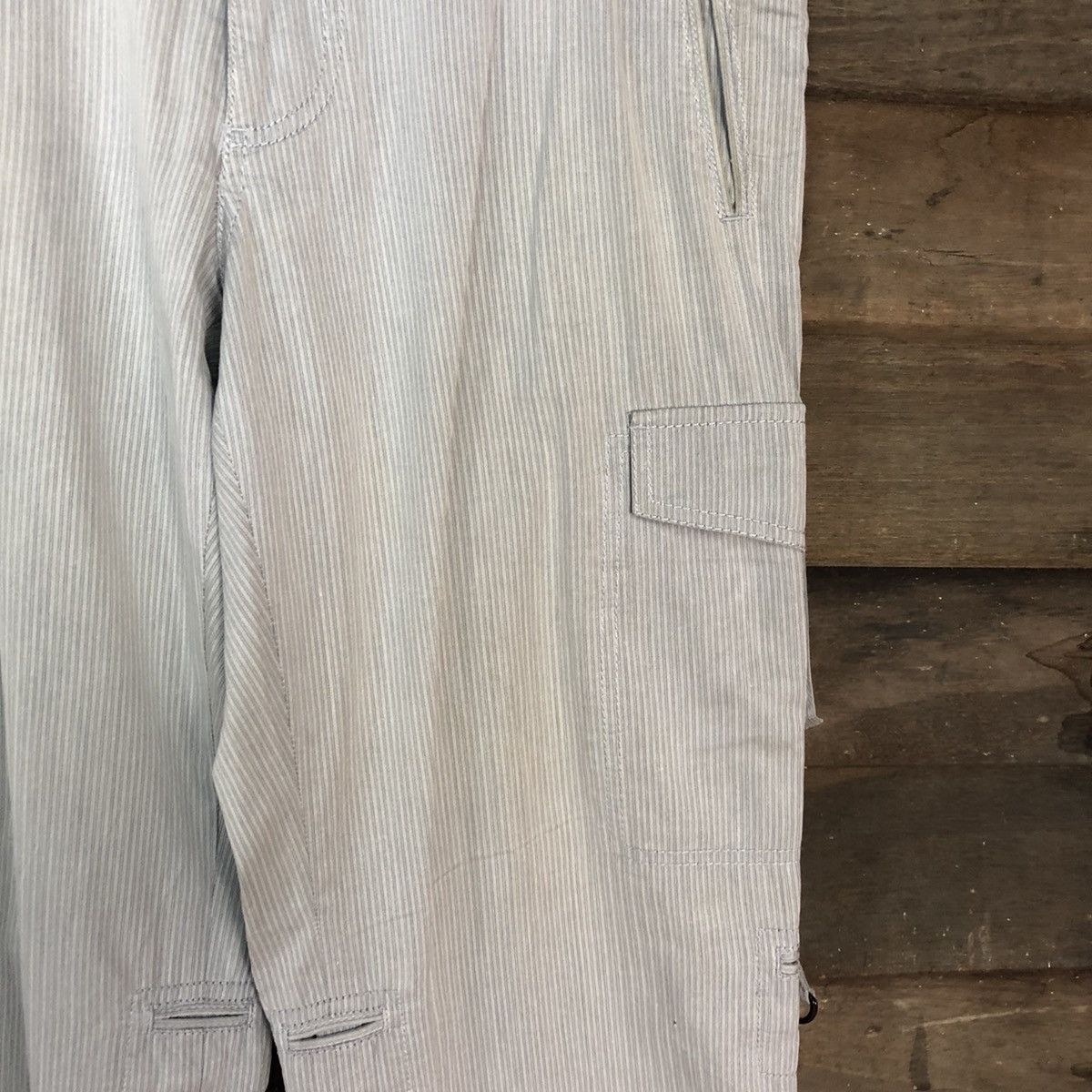 Japanese Brand D Epoca Light Grey Cargo Pants Multiple Pocket #2361 Size US 32 / EU 48 - 7 Thumbnail