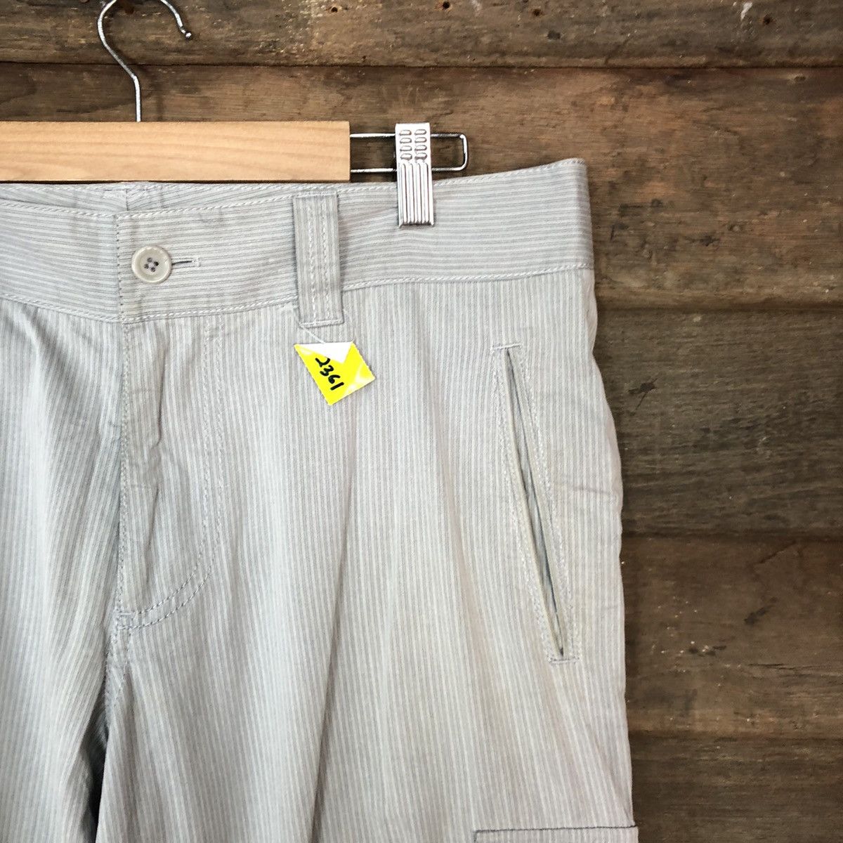 Japanese Brand D Epoca Light Grey Cargo Pants Multiple Pocket #2361 Size US 32 / EU 48 - 5 Thumbnail