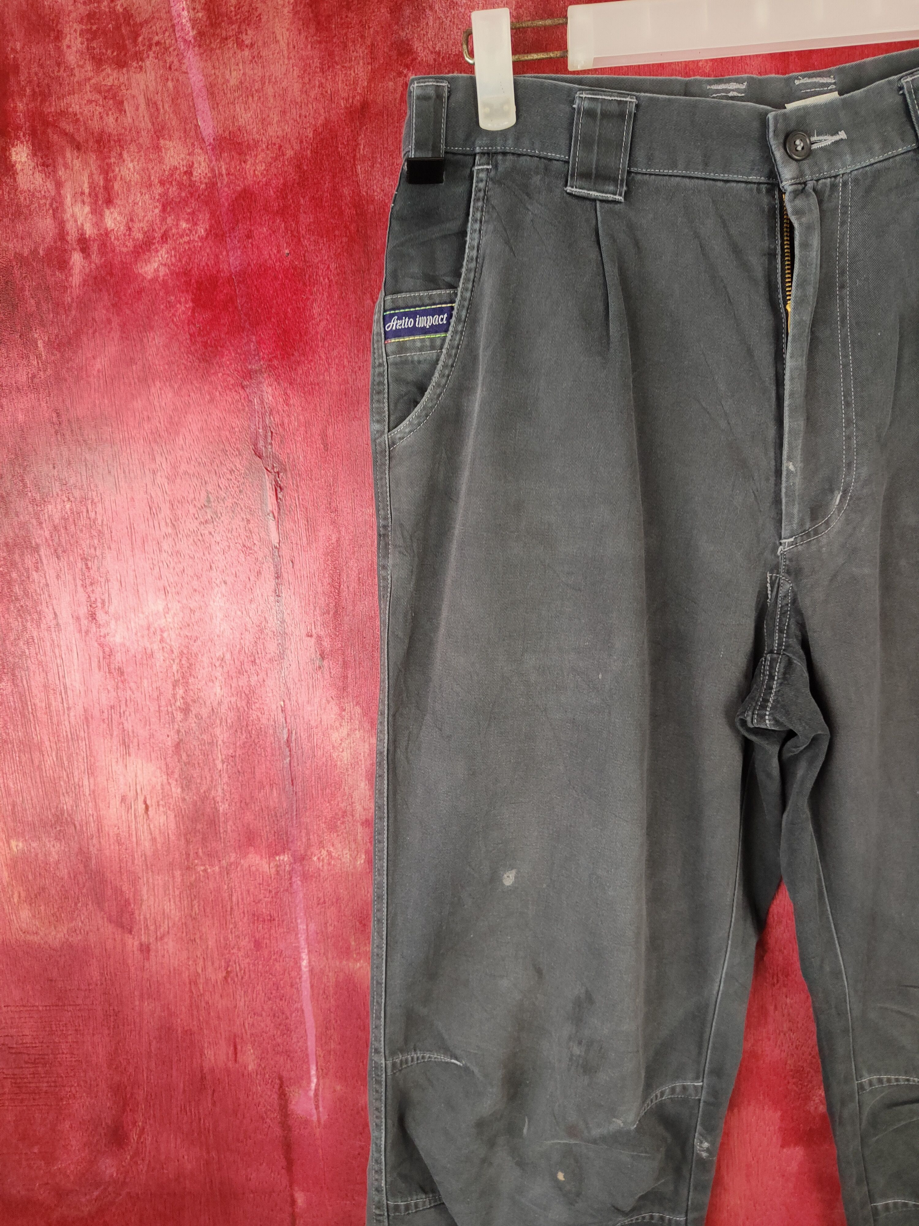 Japanese Brand × Vintage Azito Impact Faded Multi Pocket Tactical Cargo Pants #S522 Size US 30 / EU 46 - 3 Thumbnail