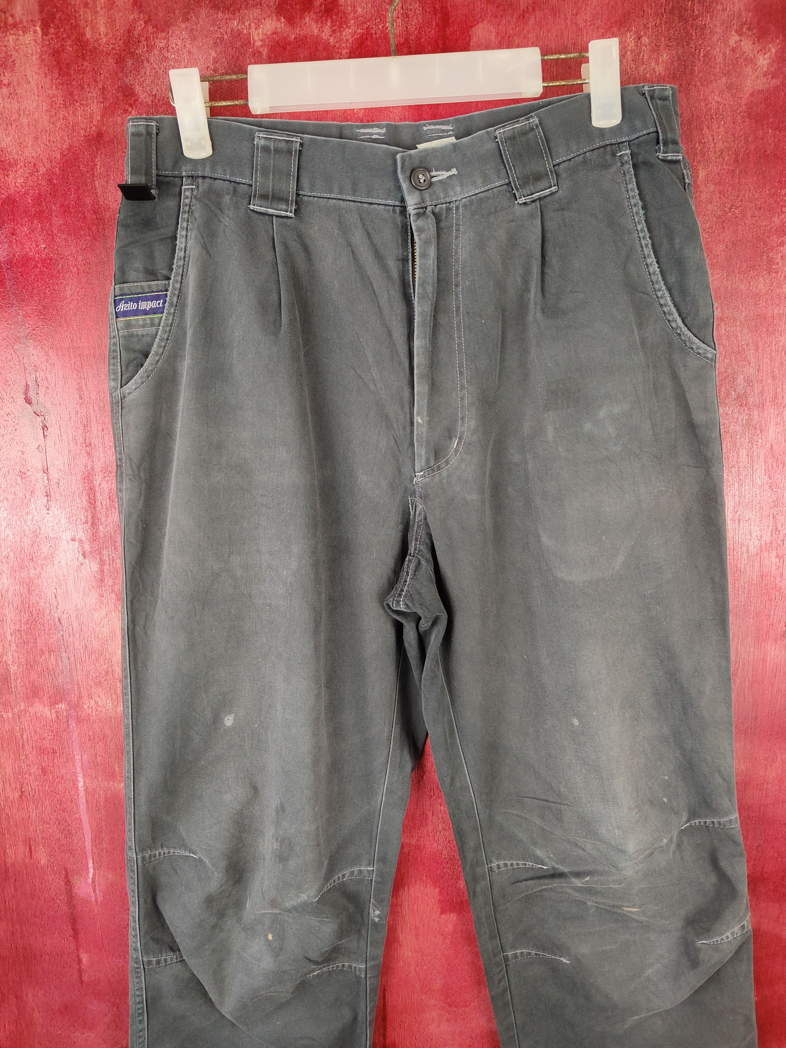 Japanese Brand × Vintage Azito Impact Faded Multi Pocket Tactical Cargo Pants #S522 Size US 30 / EU 46 - 2 Thumbnail