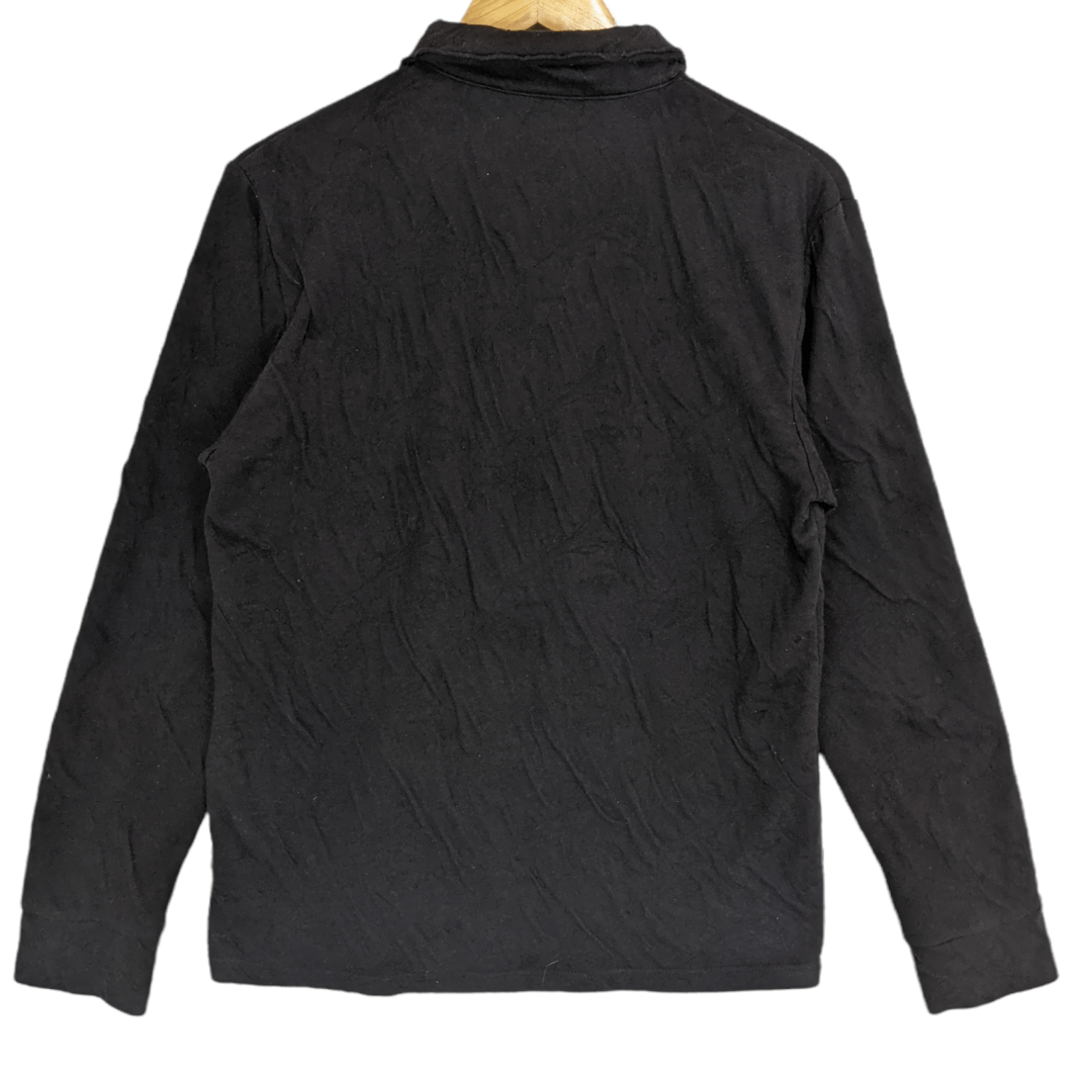 Japanese Brand NATIONALITY + NAME Plan Black Polo Sweatshirt Size US S / EU 44-46 / 1 - 5 Thumbnail