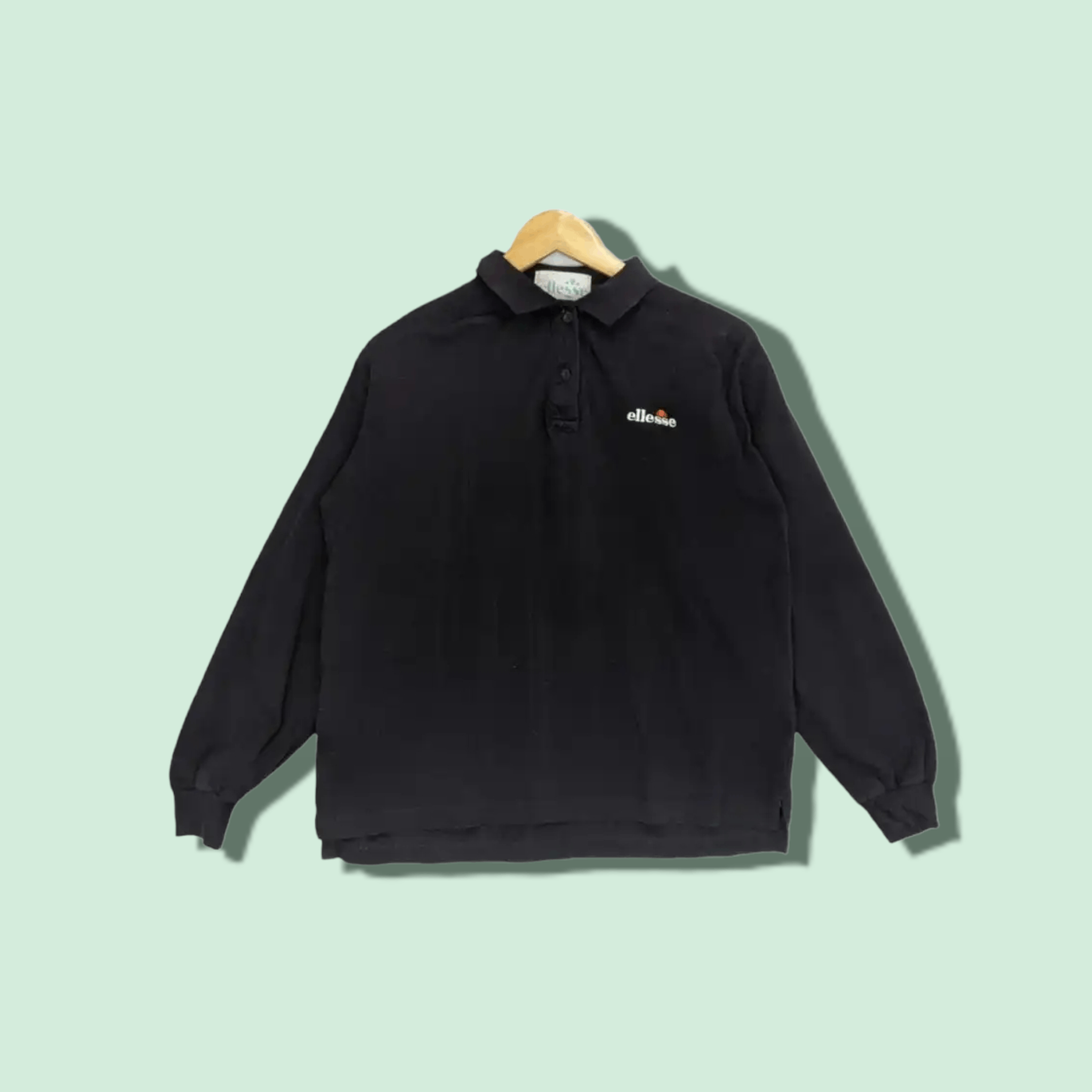 Ellesse Vintage ELLESEE Long Sleeve Polo Shirt Size US M / EU 48-50 / 2 - 1 Thumbnail