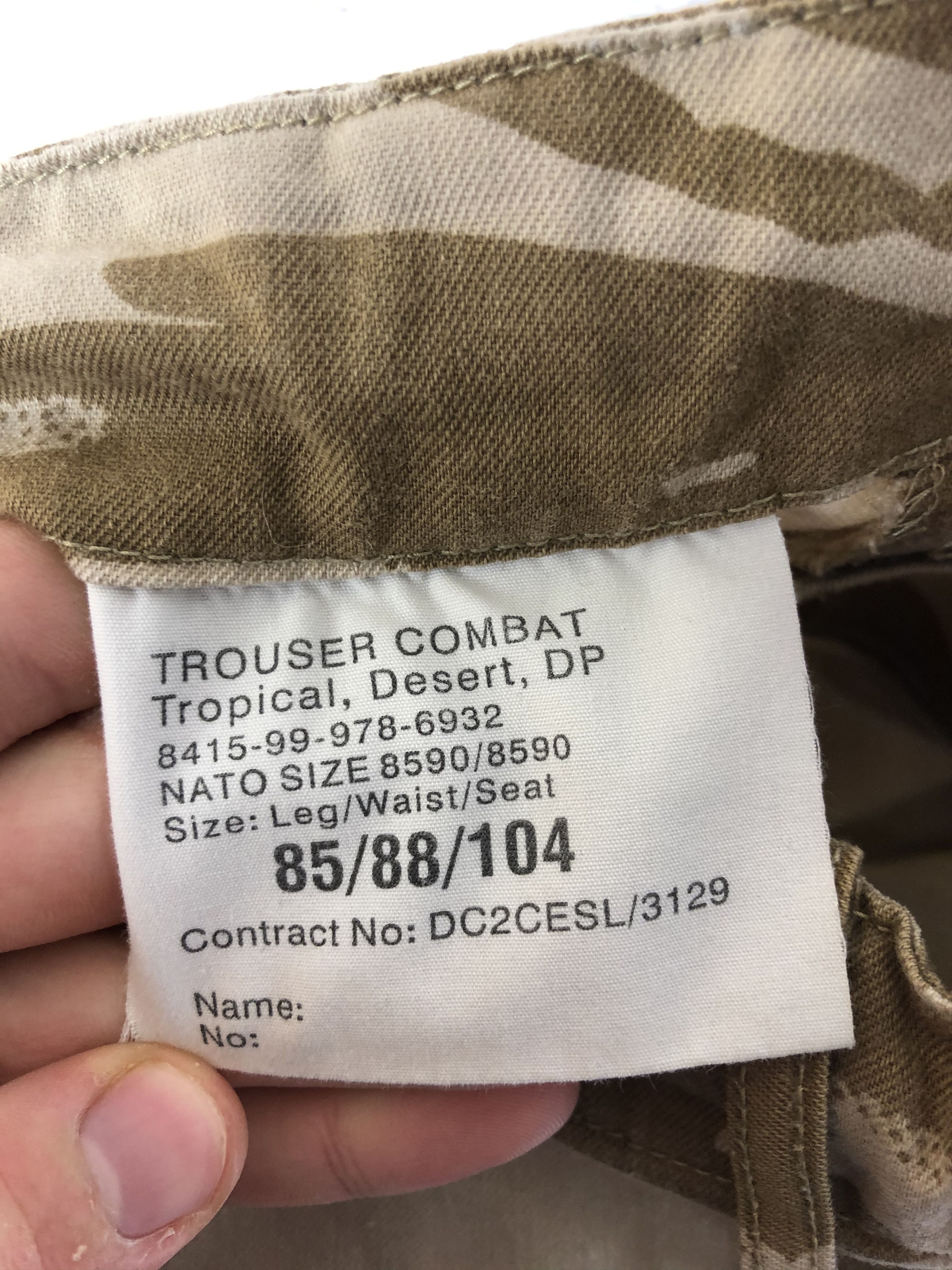 Vintage Vintage Military Tropical Cargo Pants Avantgarde Style Size US 34 / EU 50 - 9 Thumbnail