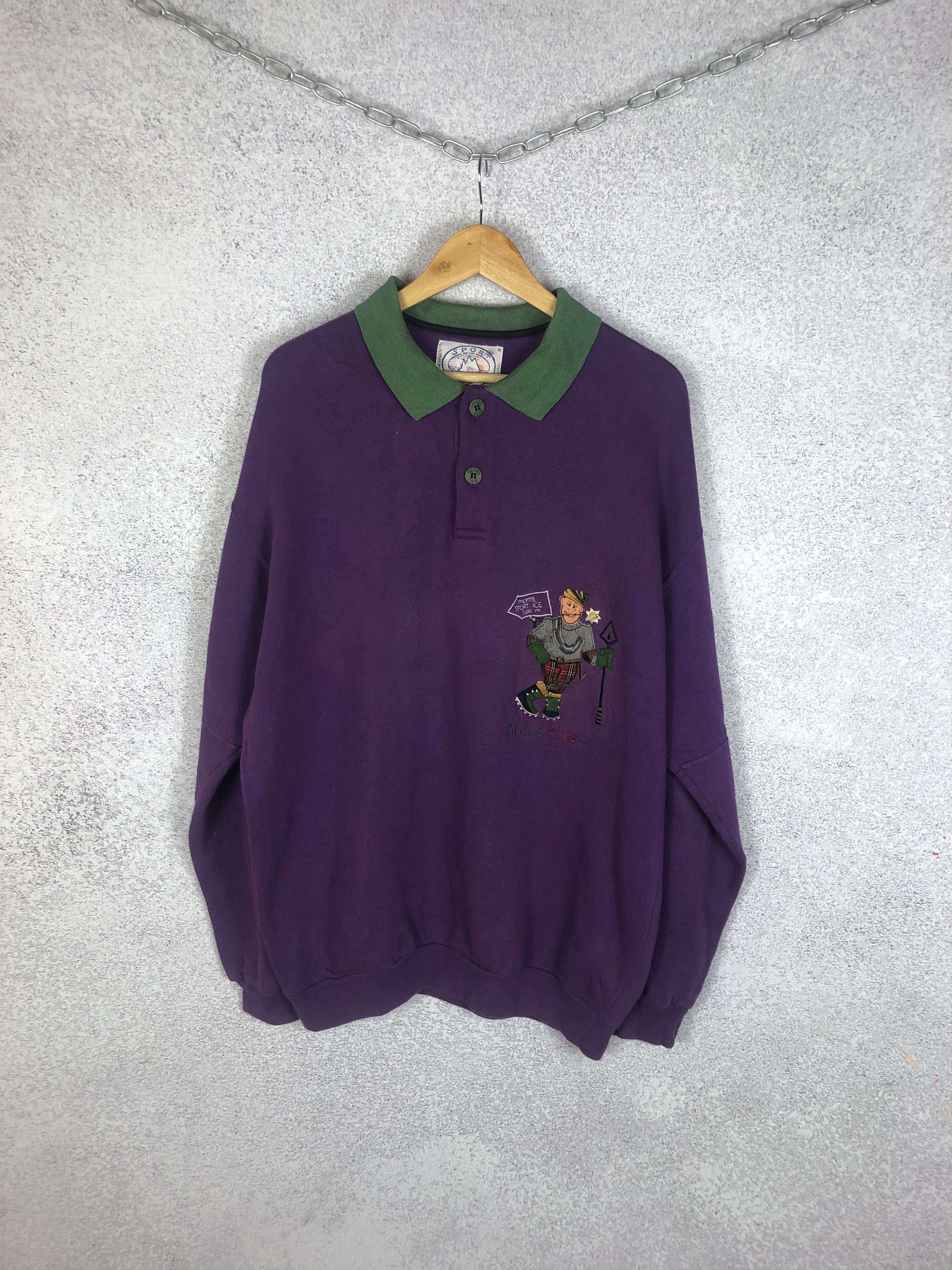 Vintage Iceberg Ice Sport purple Sweater Sweatshirt