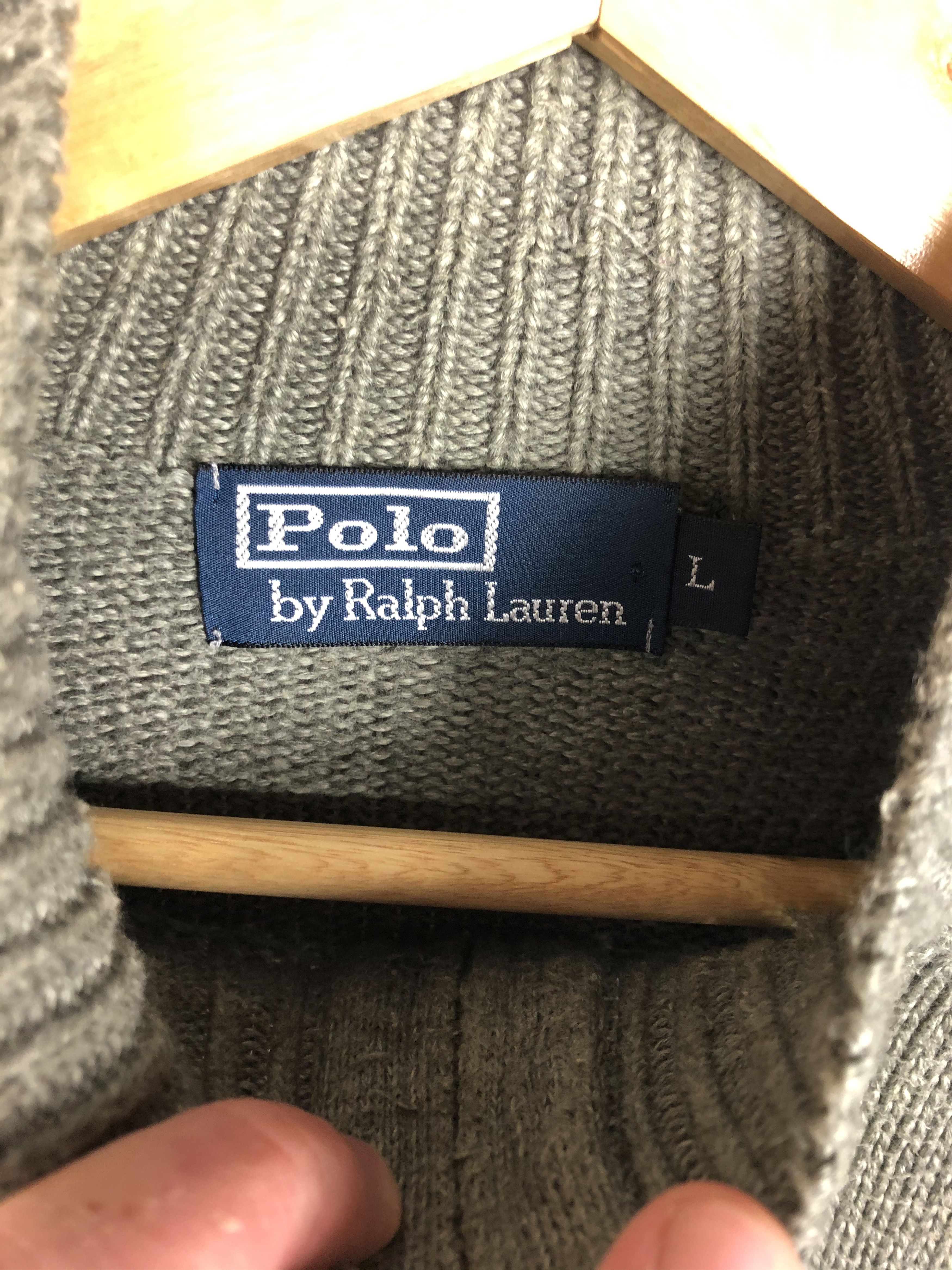 Polo Ralph Lauren Vintage Polo Ralph Lauren 1/3 Zip Knitted Sweater Size US L / EU 52-54 / 3 - 5 Thumbnail